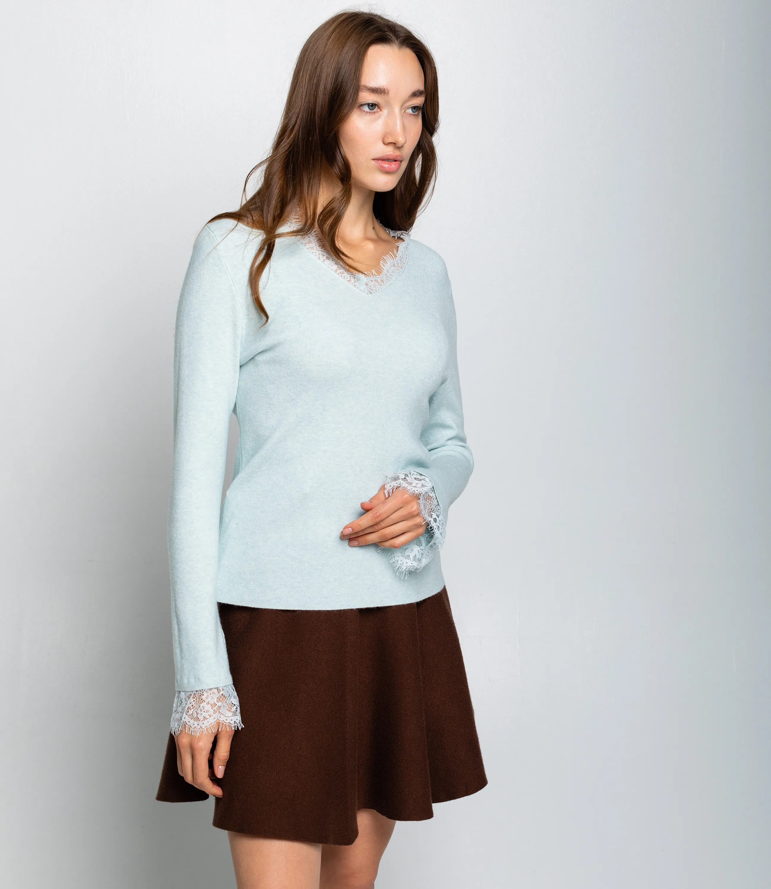 Джемпер #КТ9045, ментоловый - фото 2