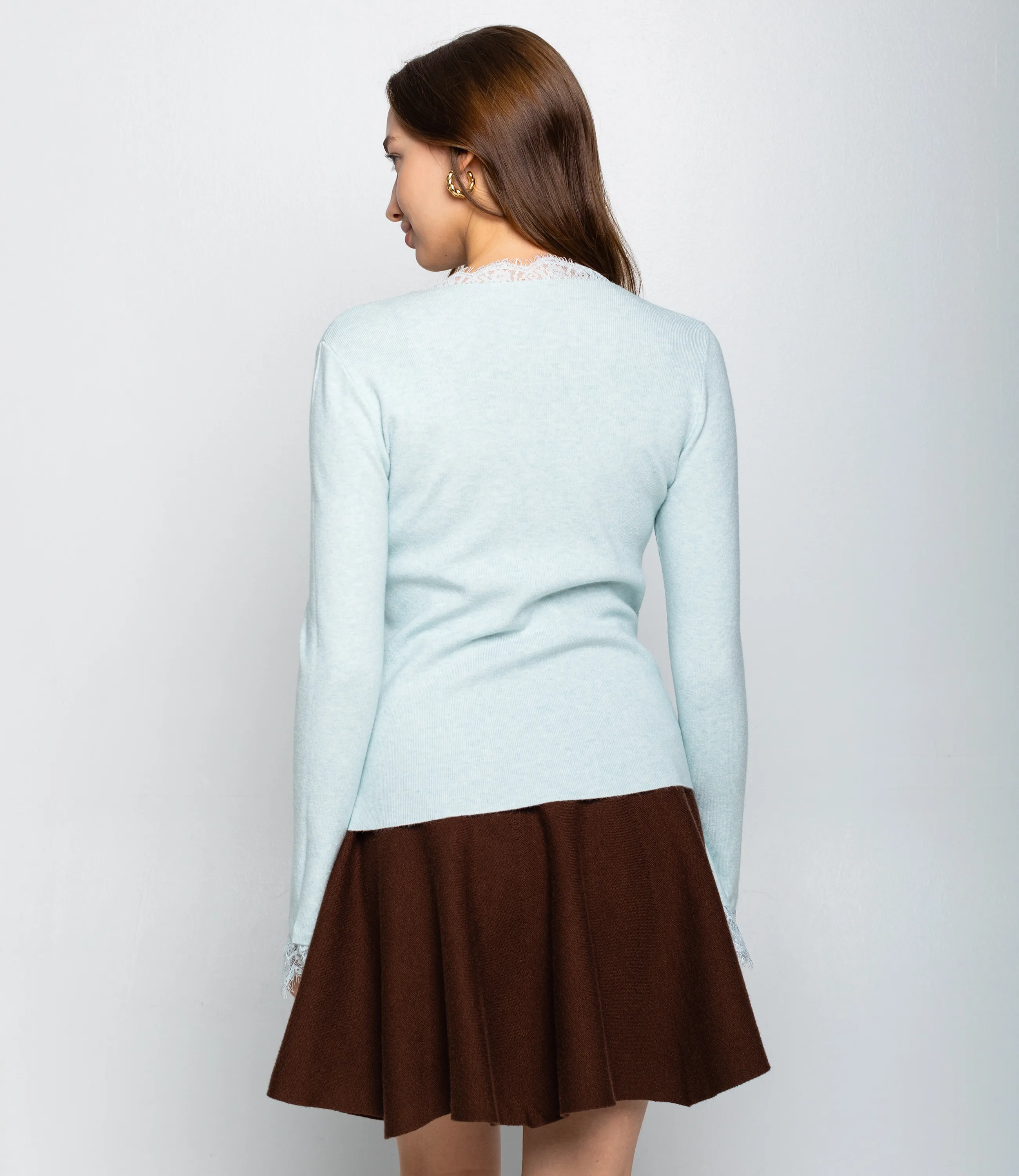 Джемпер #КТ9045, ментоловый - фото 3