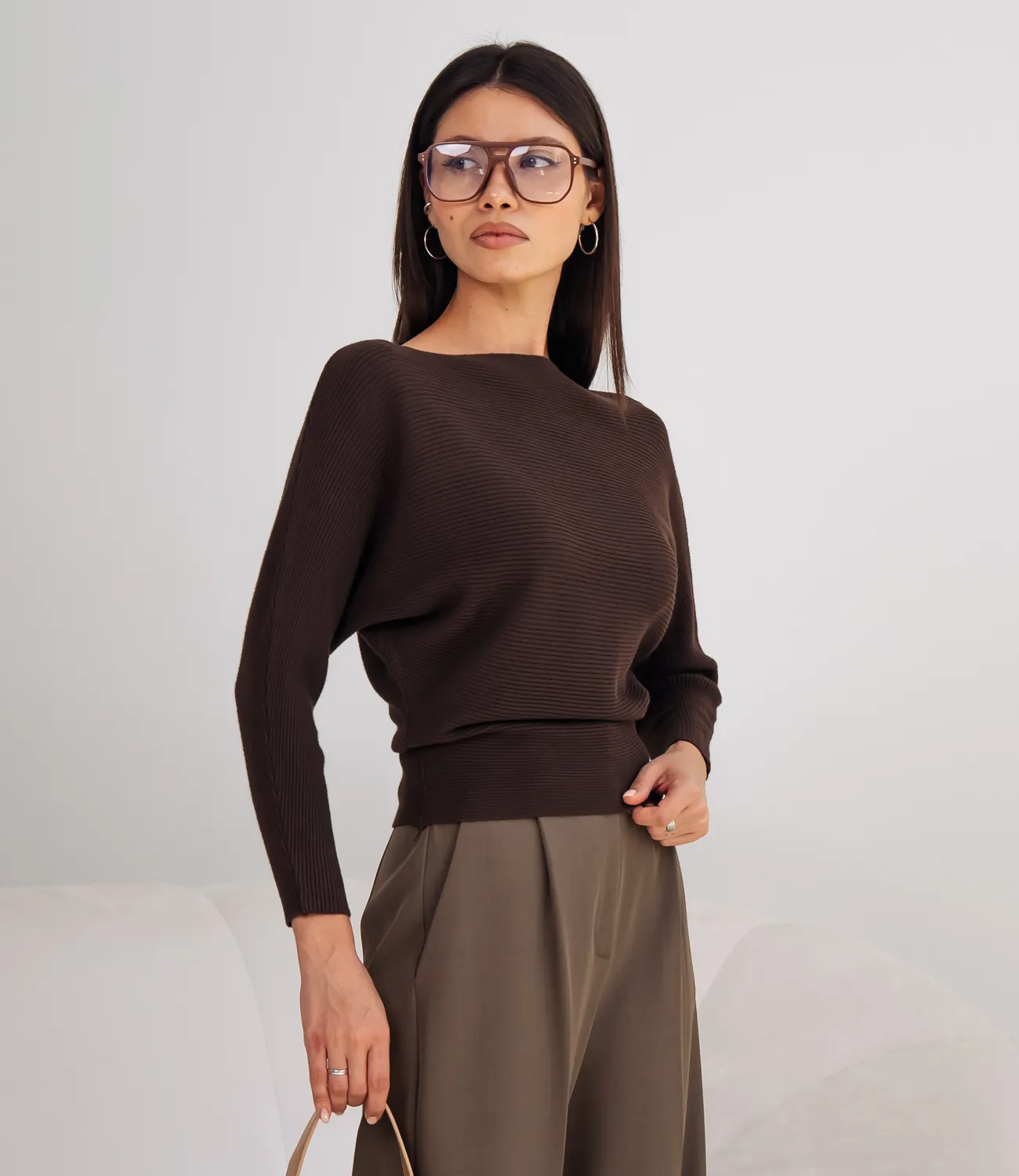 Джемпер #КТ8378 (1), шоколадный - фото 2