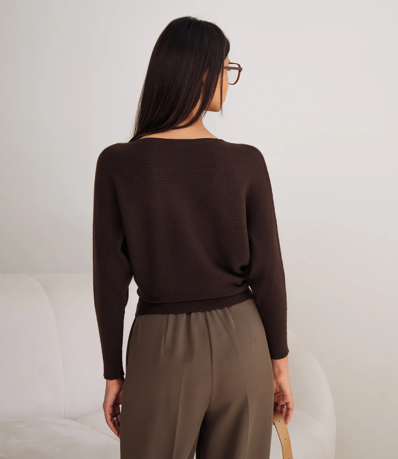 Джемпер #КТ8378 (1), шоколадный - фото 3