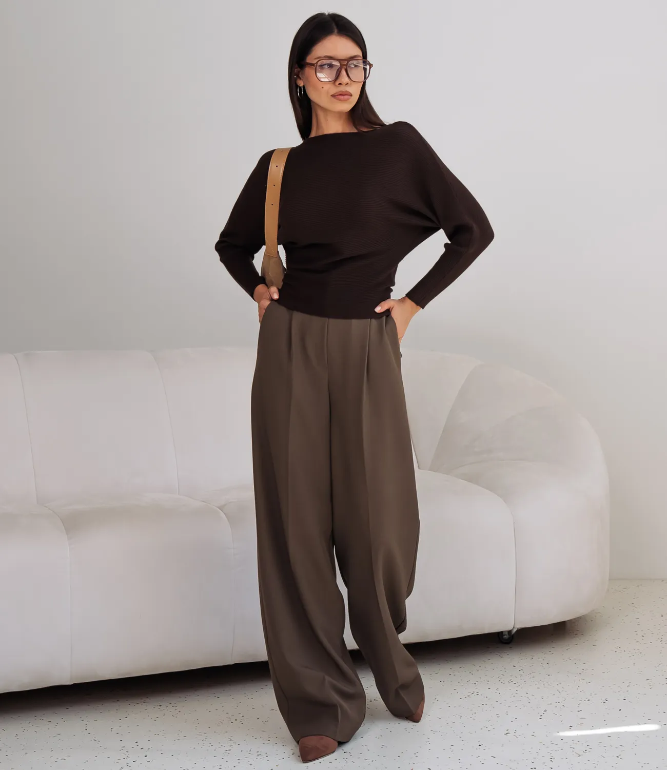 Джемпер #КТ8378 (1), шоколадный - фото 4