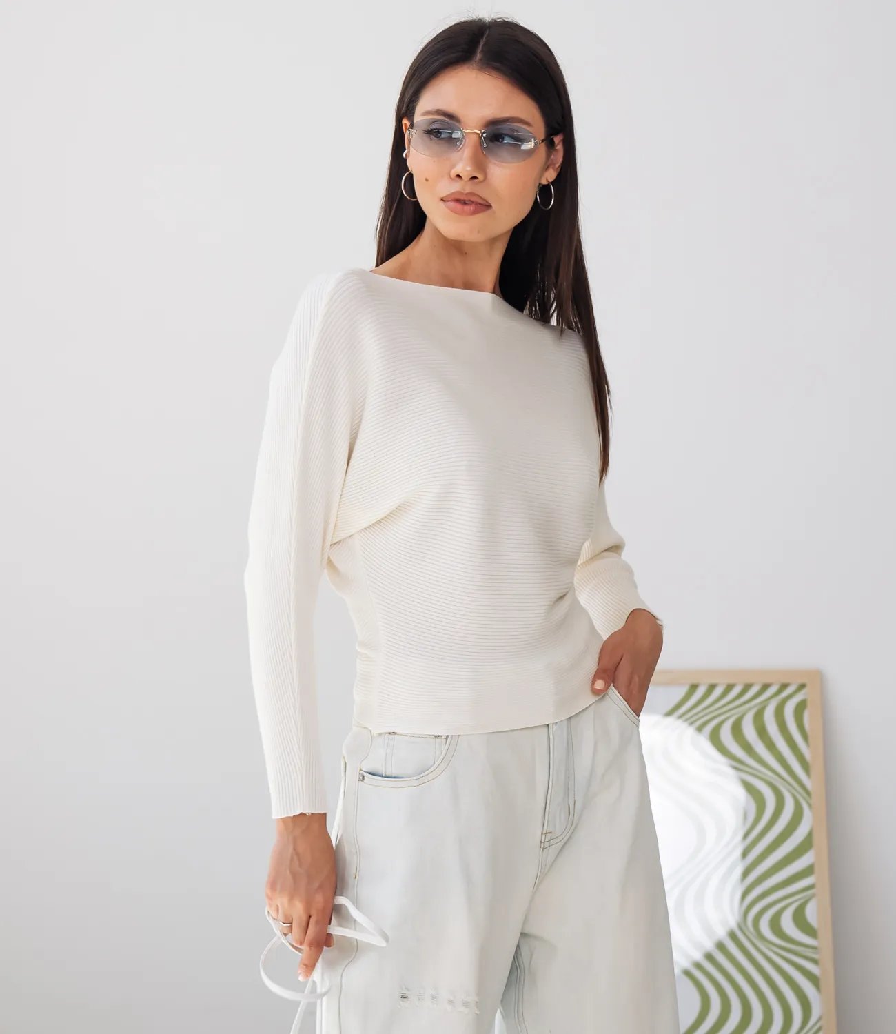 Джемпер #КТ8378 (1), кремовый - фото 2