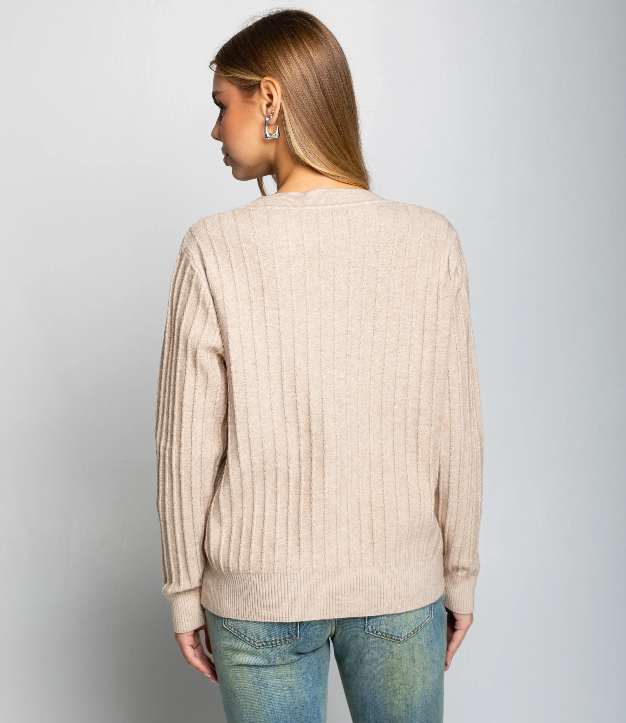 Джемпер #КТ8201 (5), бежевый - фото 3
