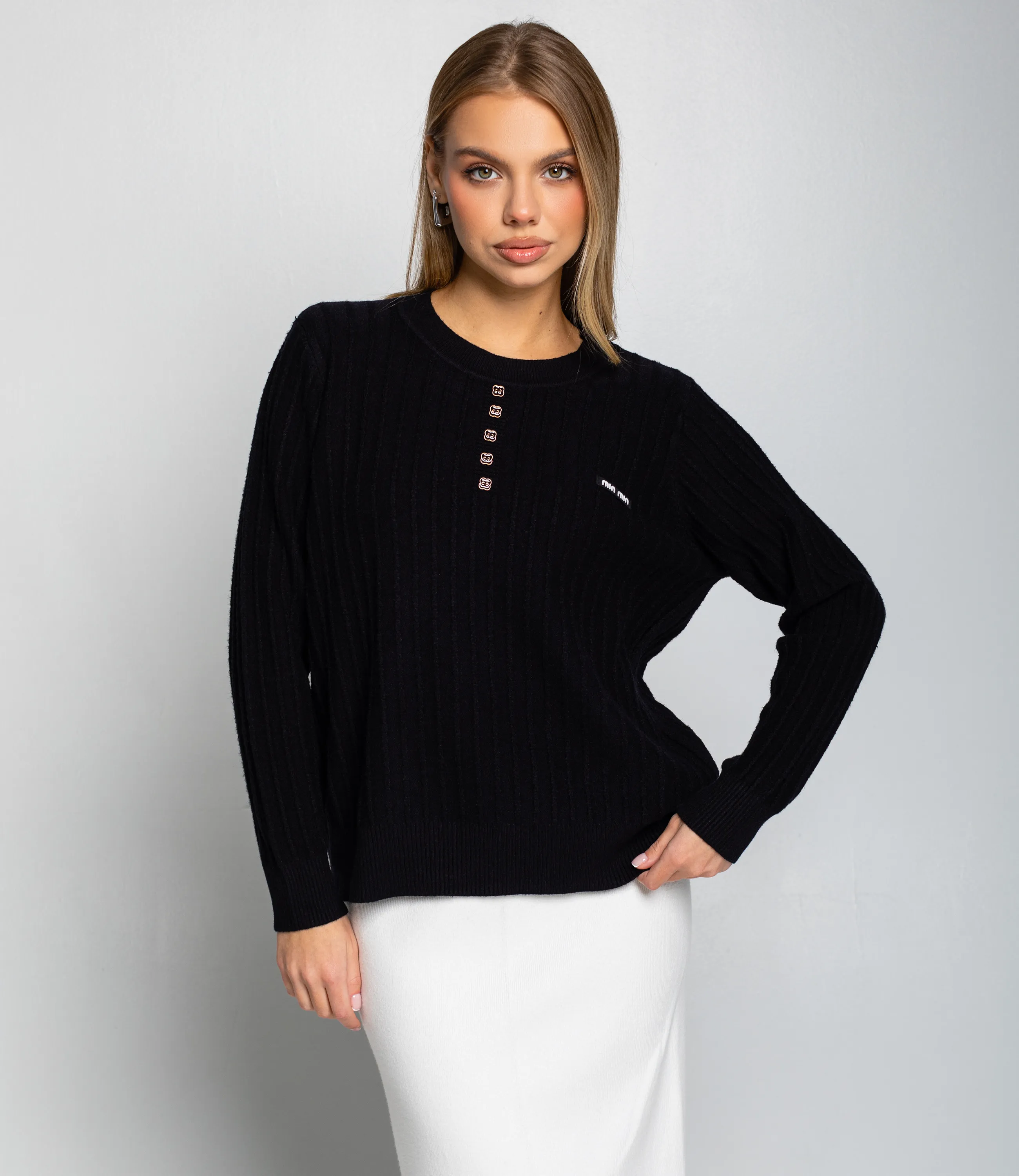 Джемпер #КТ8201 (5), чёрный - фото 1