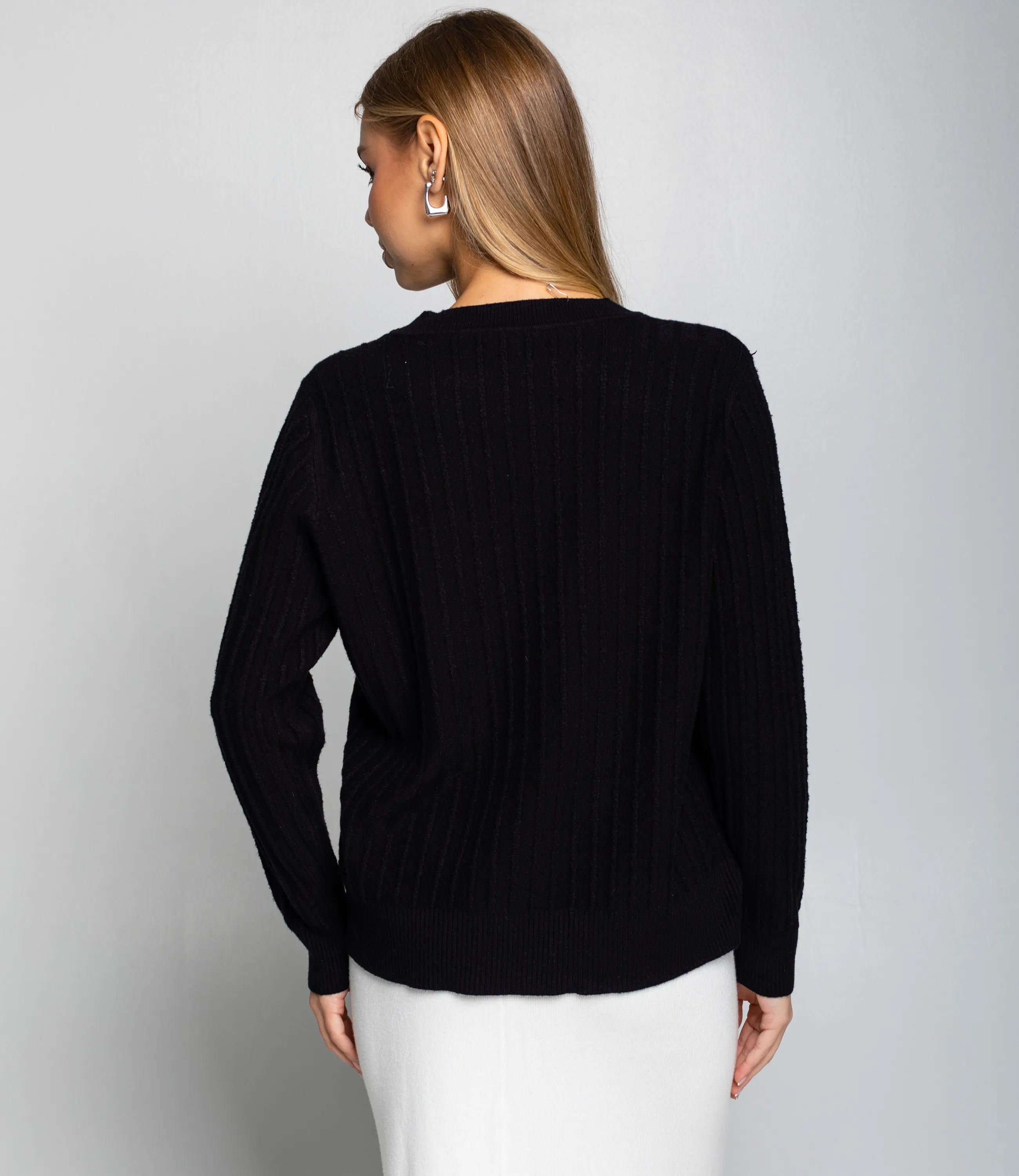 Джемпер #КТ8201 (5), чёрный - фото 3