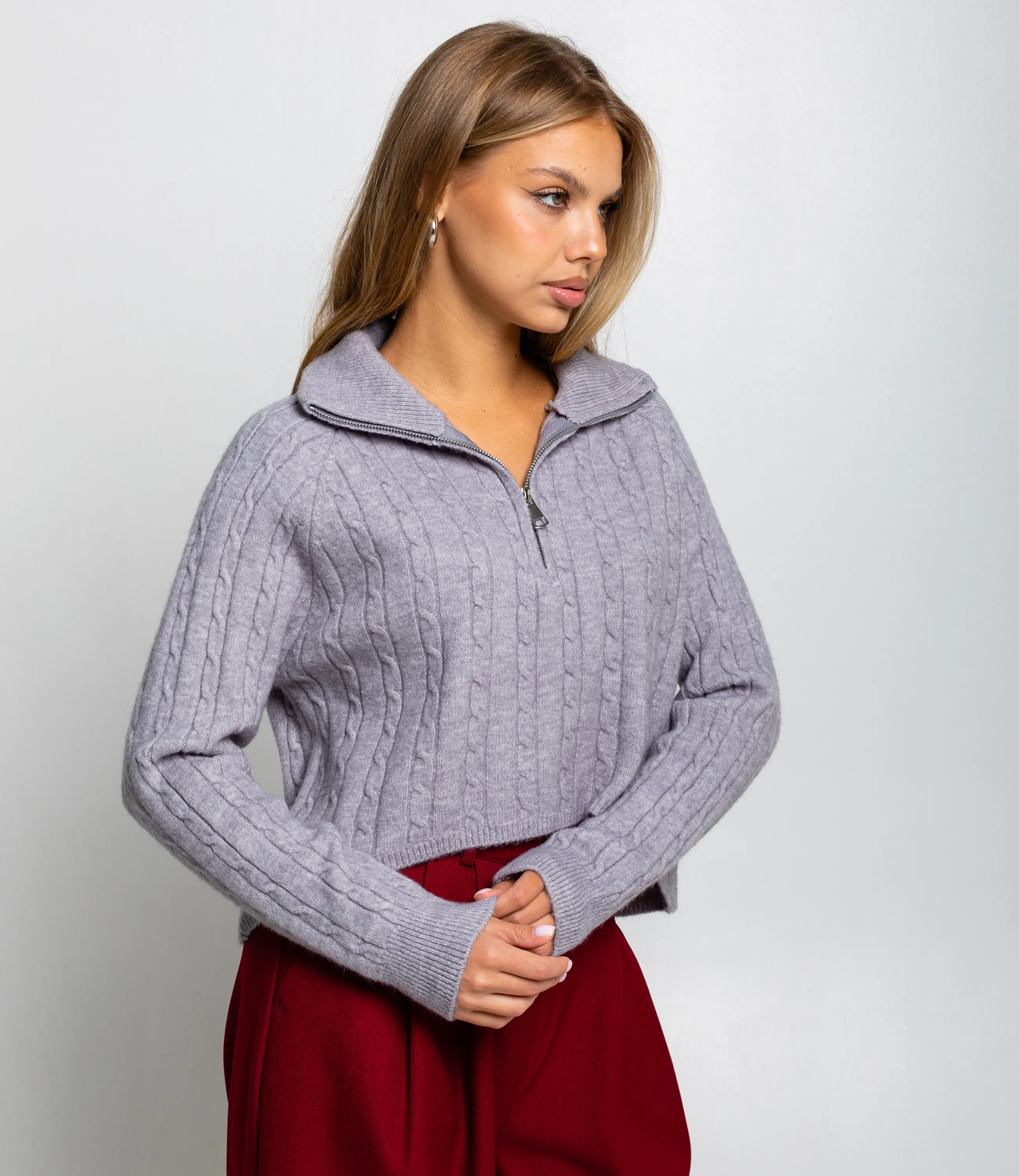 Джемпер #КТ177, серый - фото 2