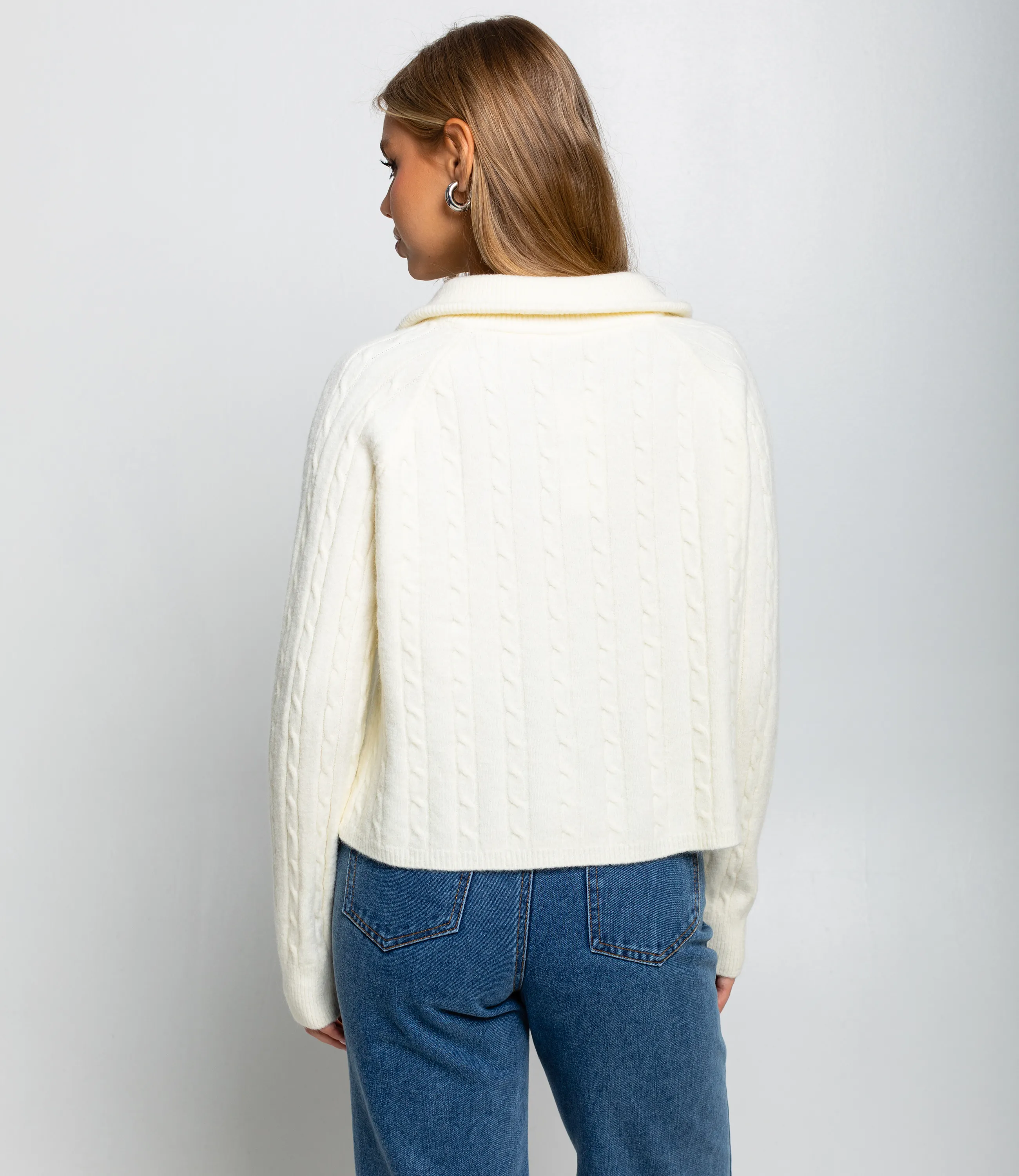 Джемпер #КТ177, кремовый - фото 3