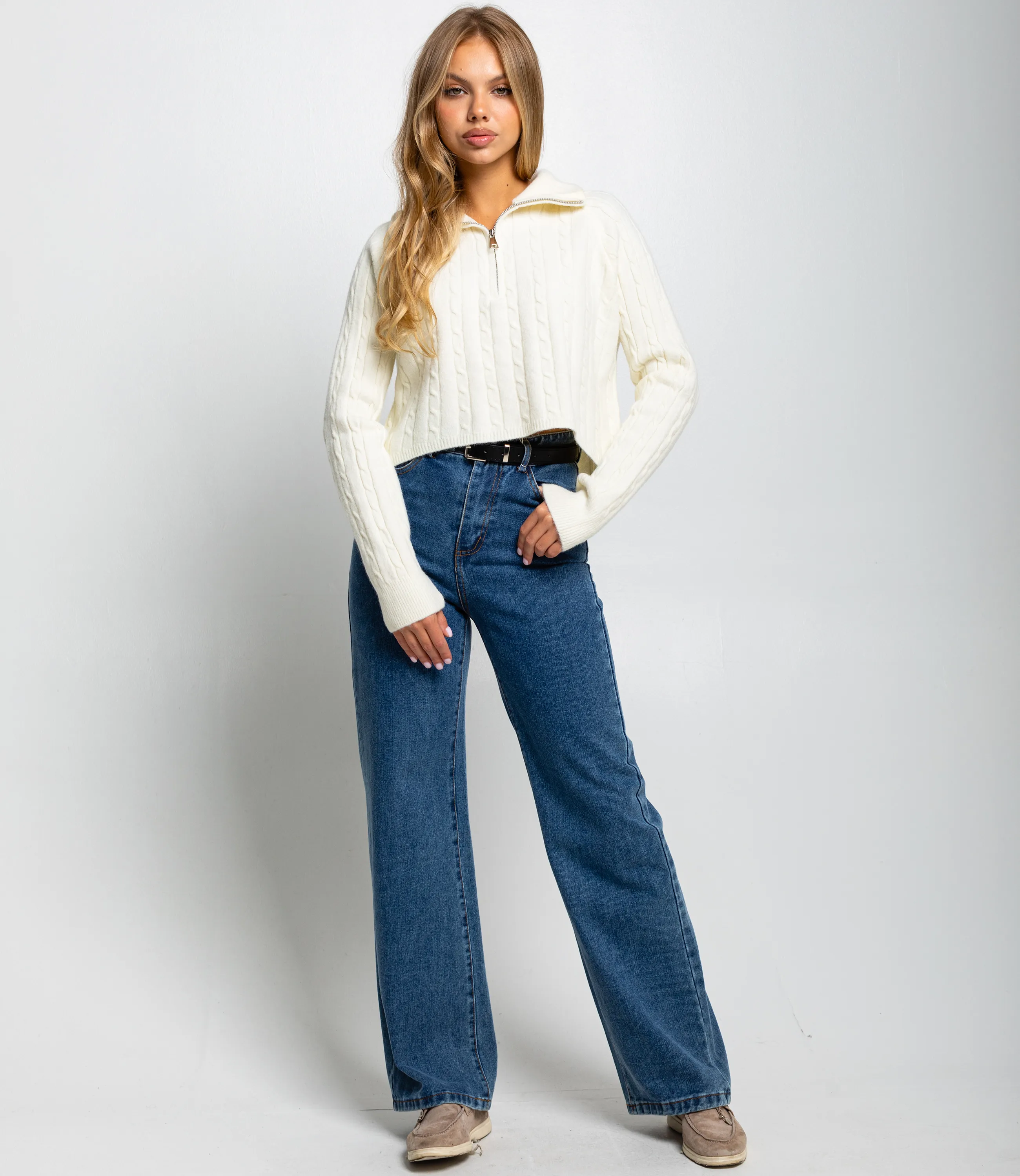 Джемпер #КТ177, кремовый - фото 4