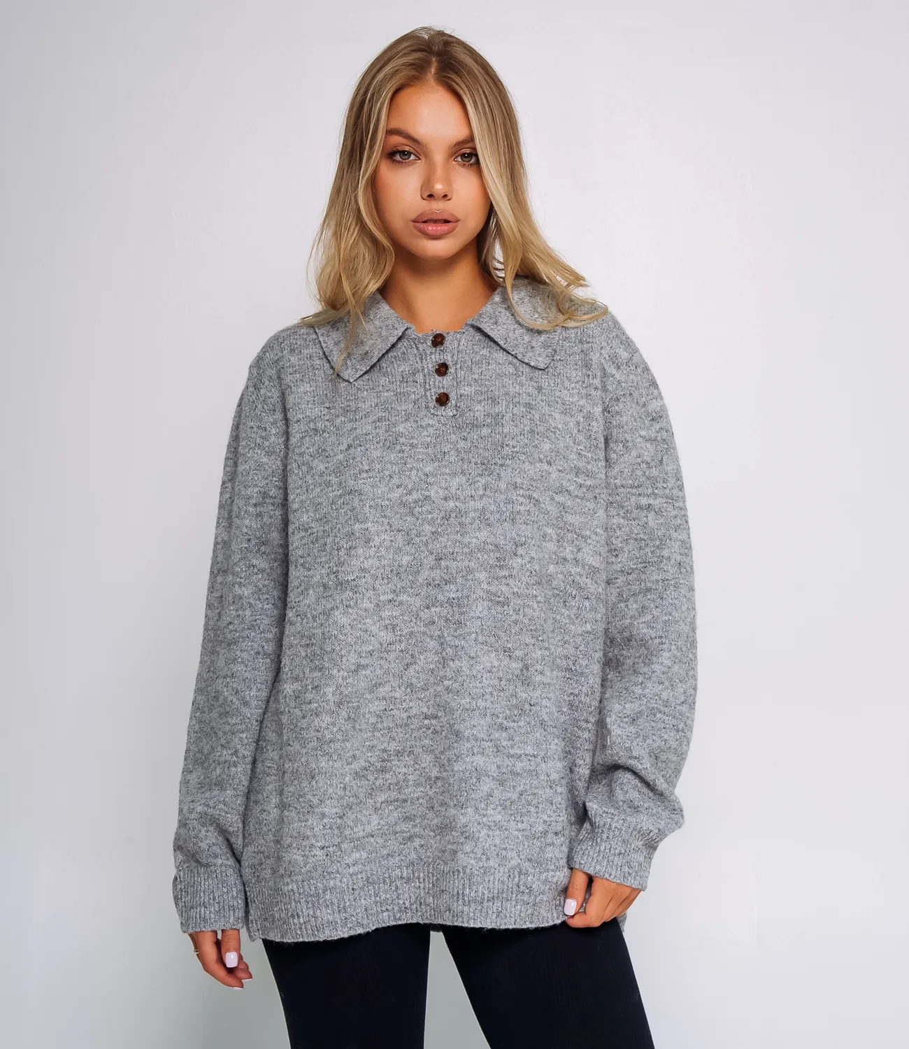 Джемпер #КТ2634, серый - фото 1