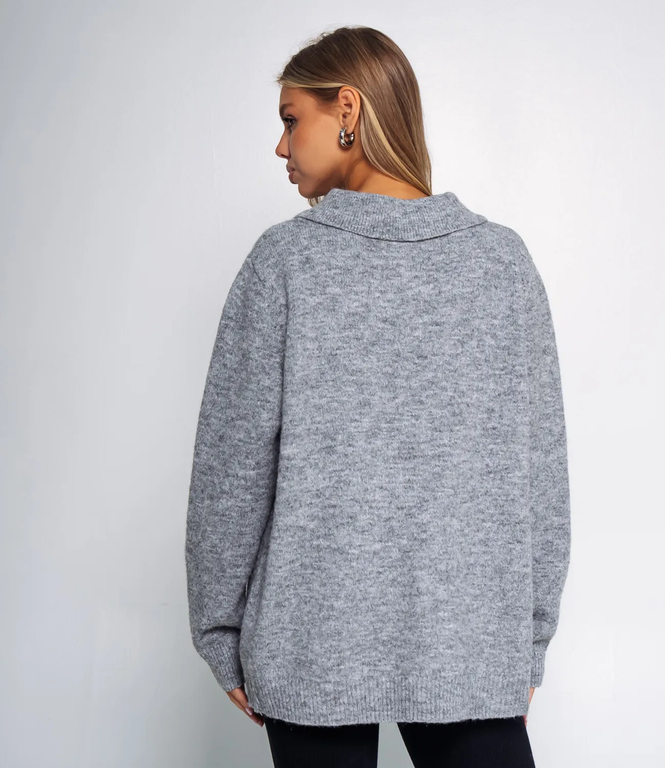 Джемпер #КТ2634, серый - фото 3