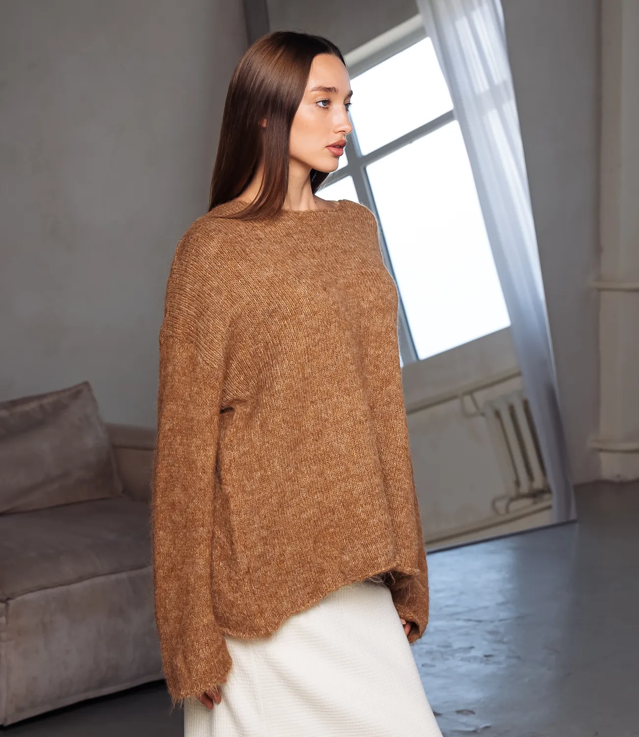 Джемпер #КТ1356, коричневый - фото 2