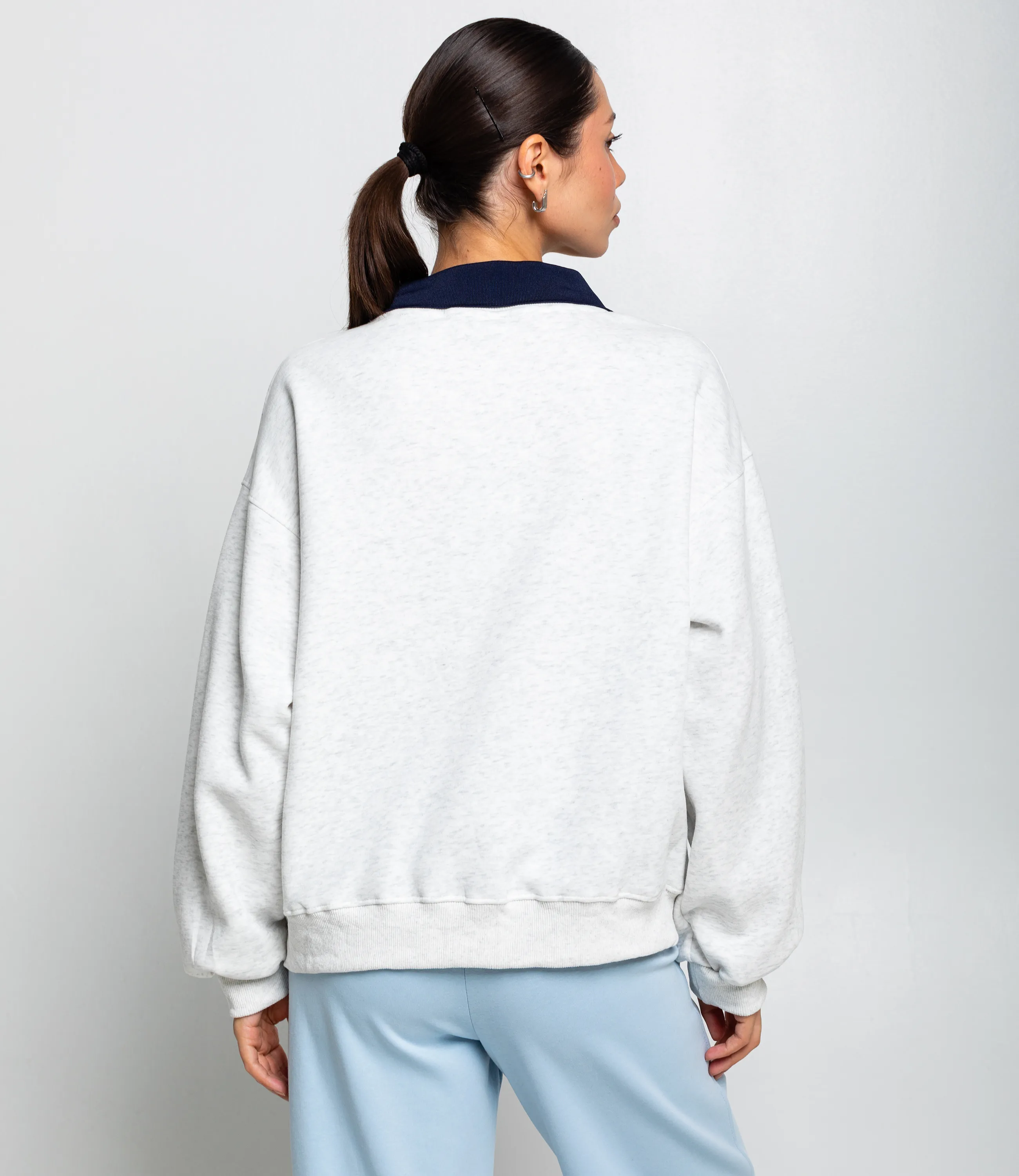 Свитшот #КТ2925 (1), светло-серый меланж - фото 3