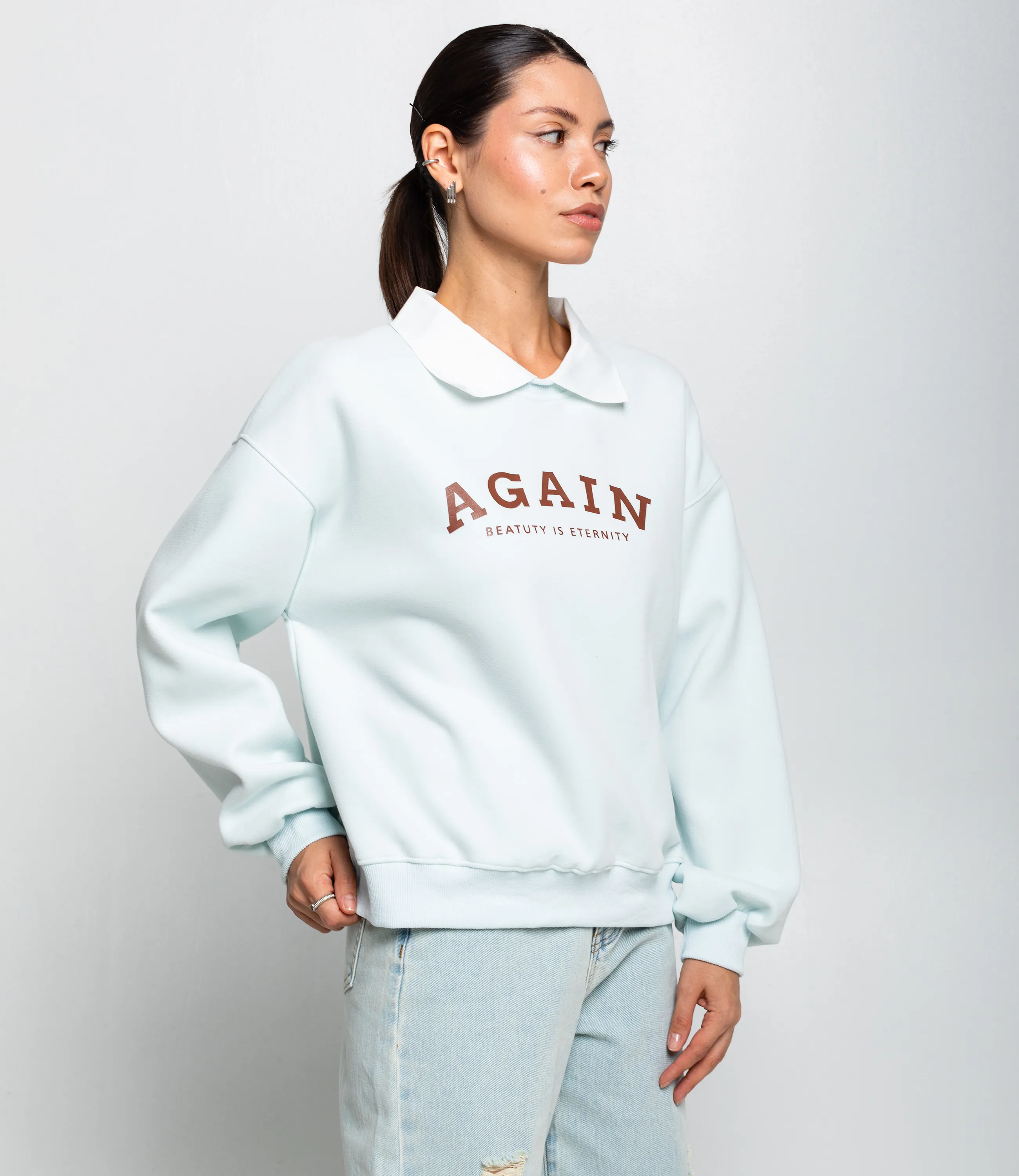 Свитшот #КТ2925 (1), ментоловый - фото 2