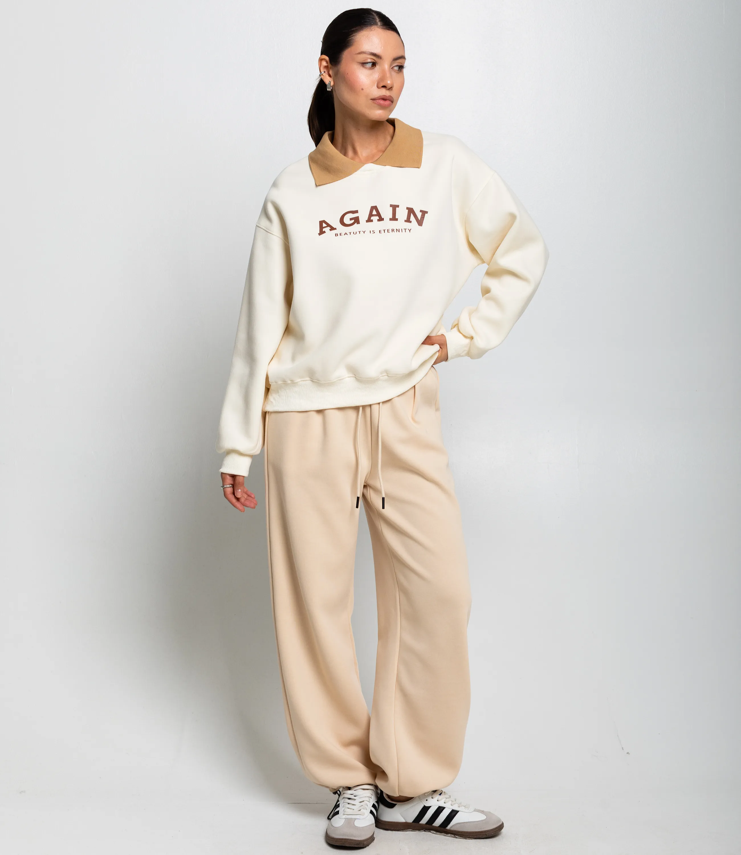 Свитшот #КТ2925 (1), кремовый - фото 4