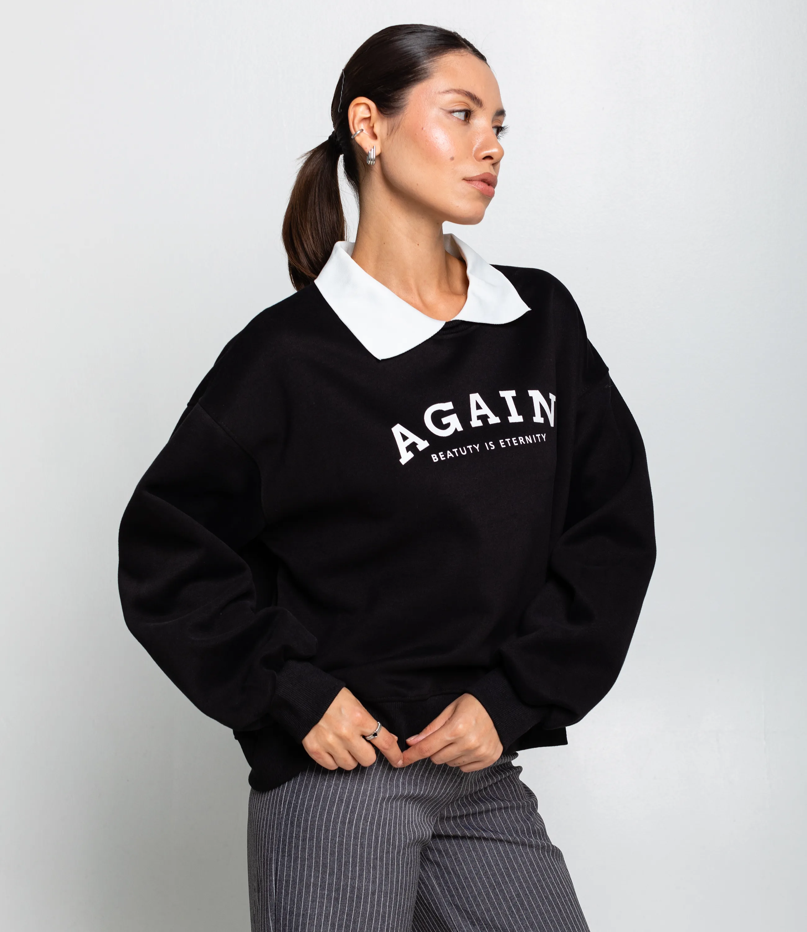 Свитшот #КТ2925 (1), чёрный - фото 2