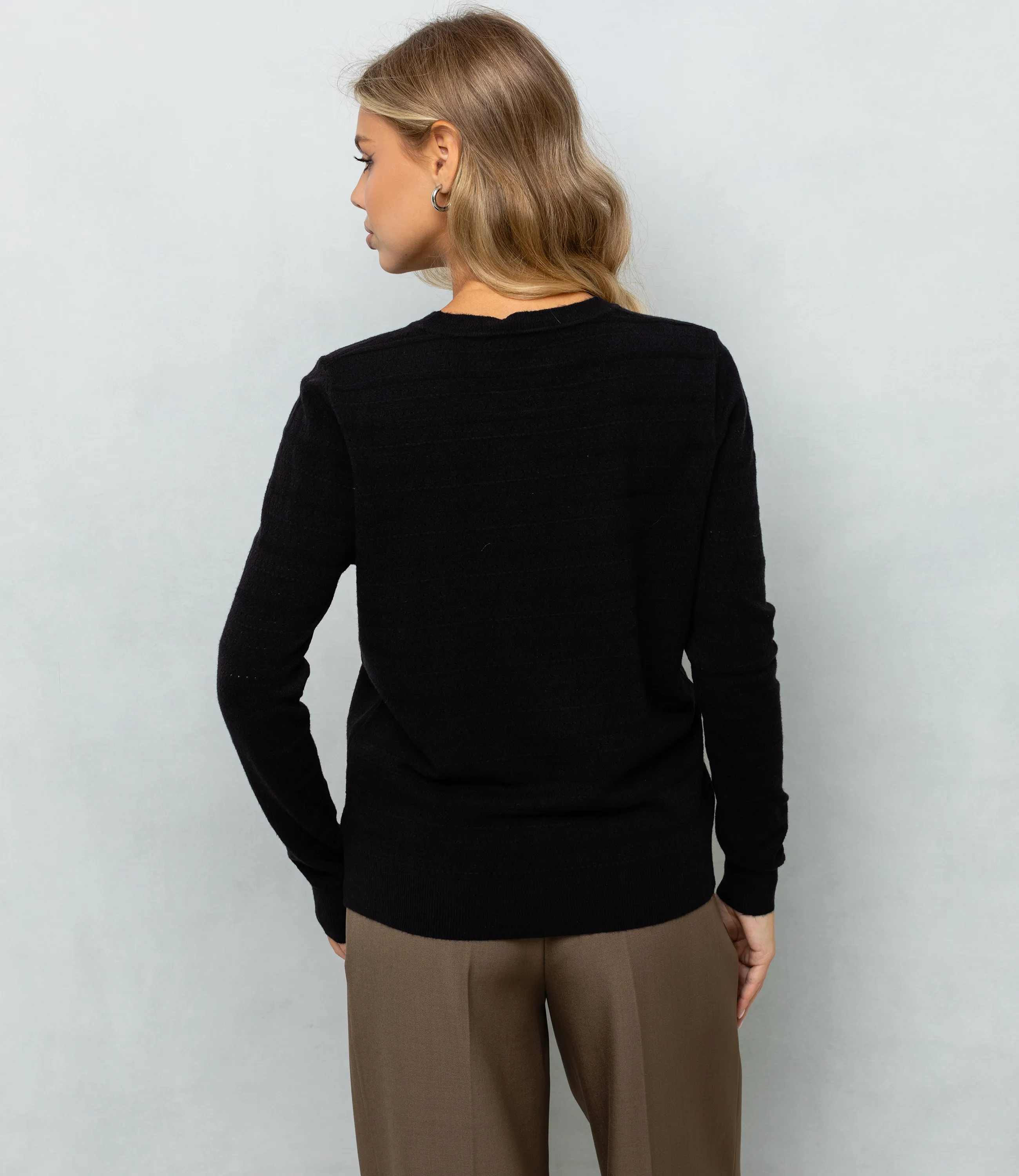 Джемпер #КТ7763, чёрный - фото 3