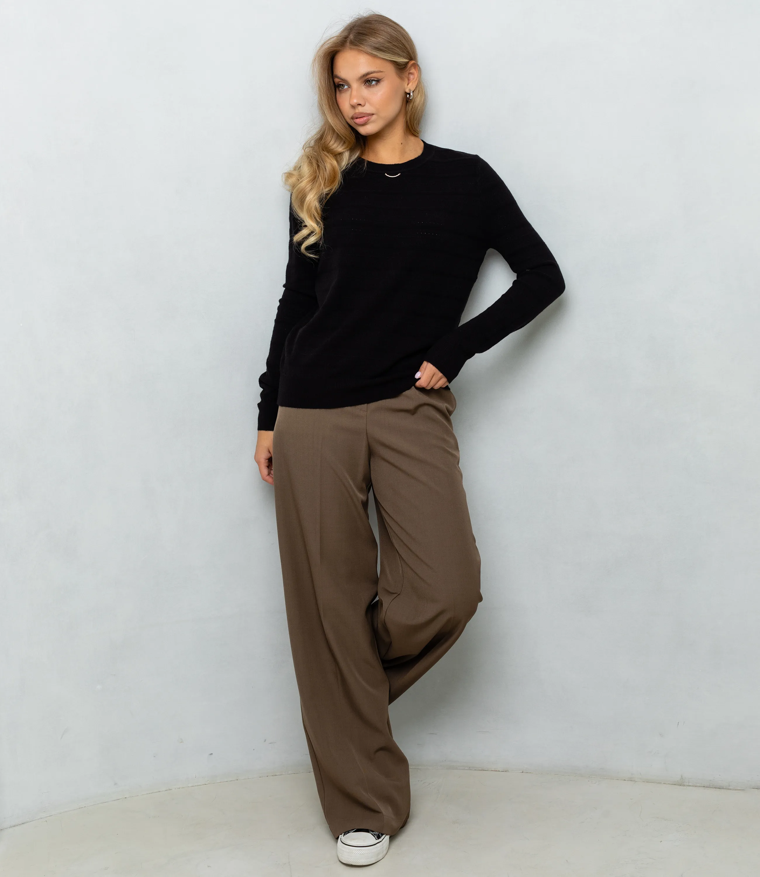 Джемпер #КТ7763, чёрный - фото 4