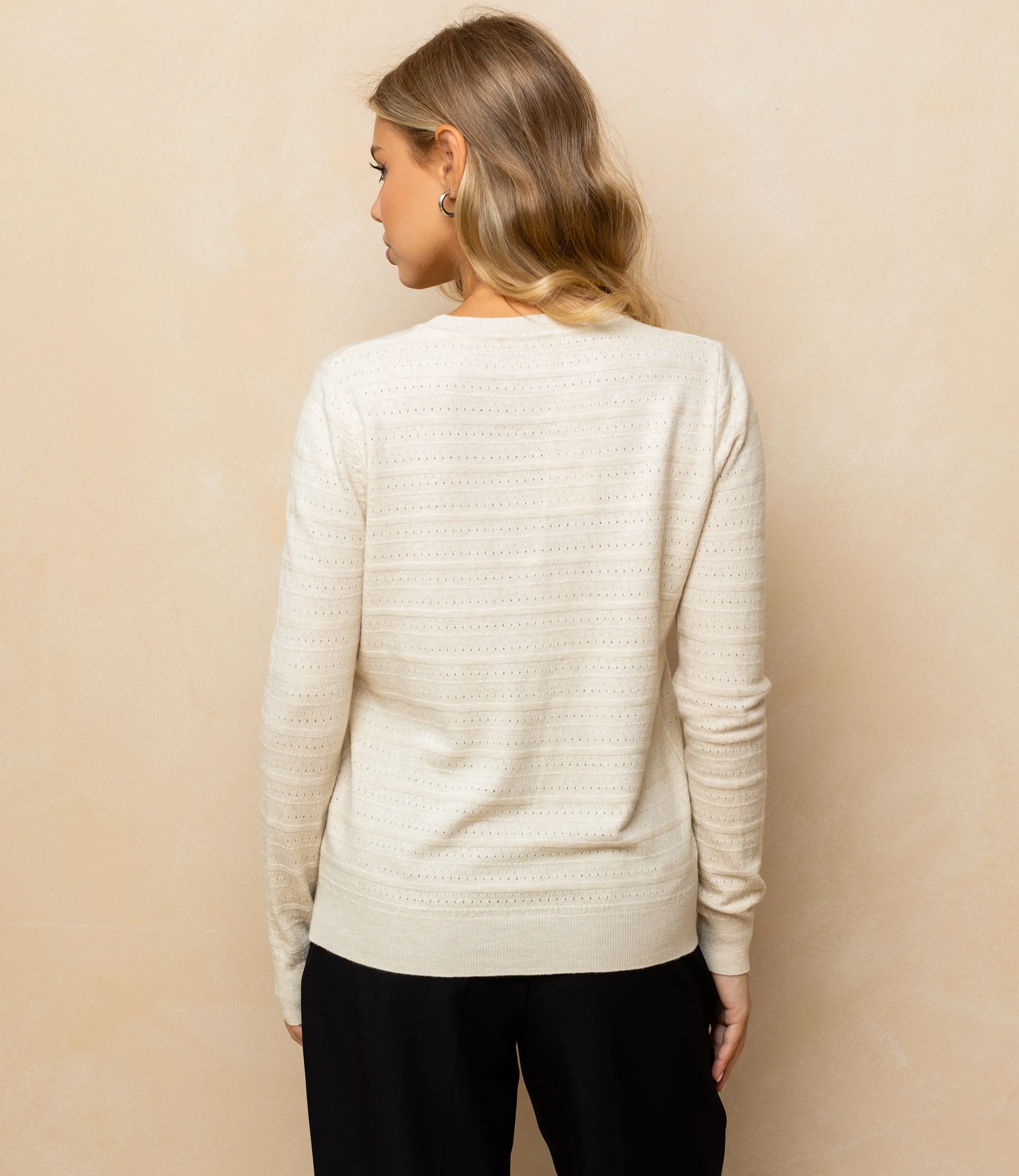 Джемпер #КТ7763, светло-бежевый - фото 3