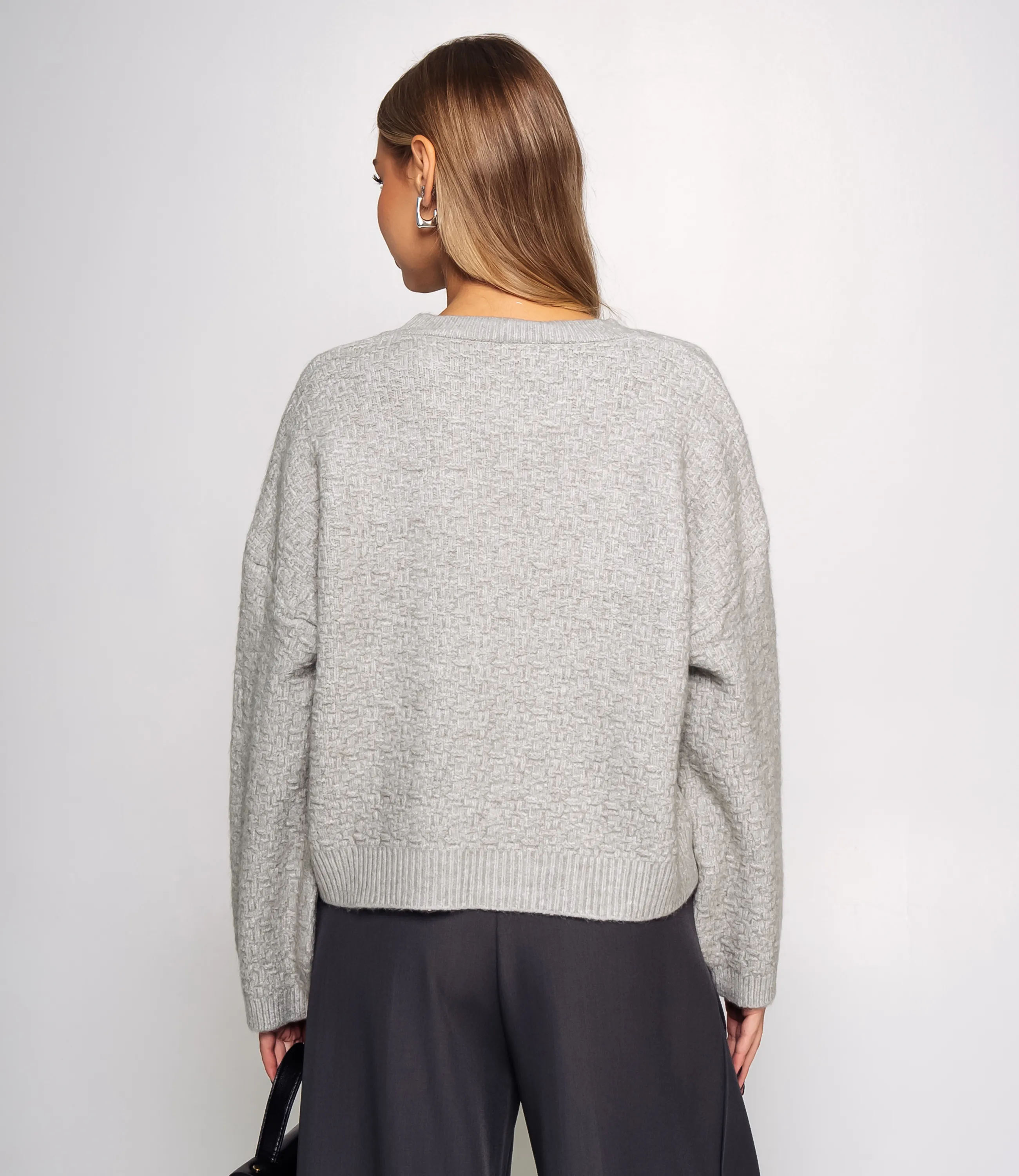 Джемпер #КТ6137, серый - фото 3