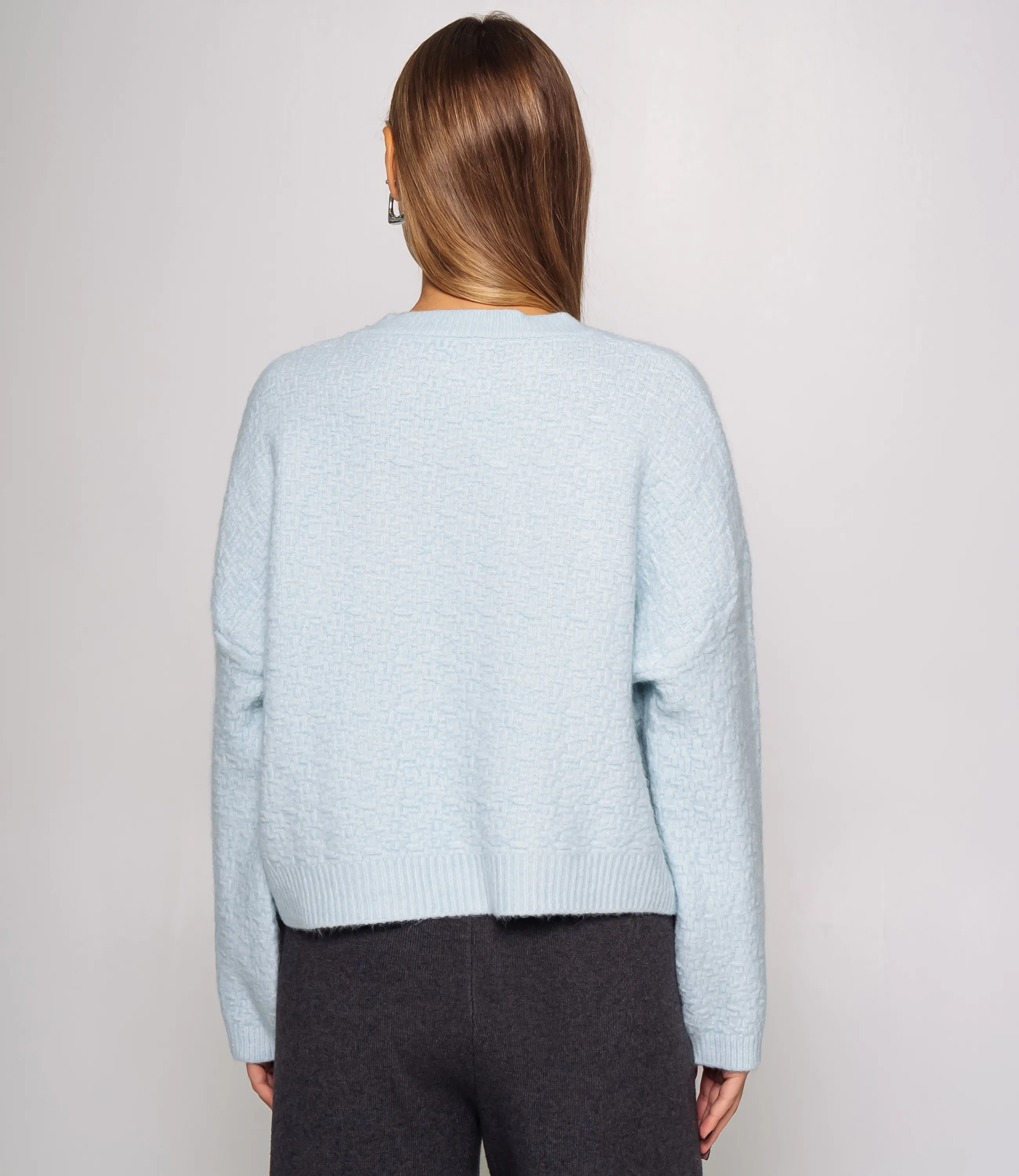 Джемпер #КТ6137, голубой - фото 3