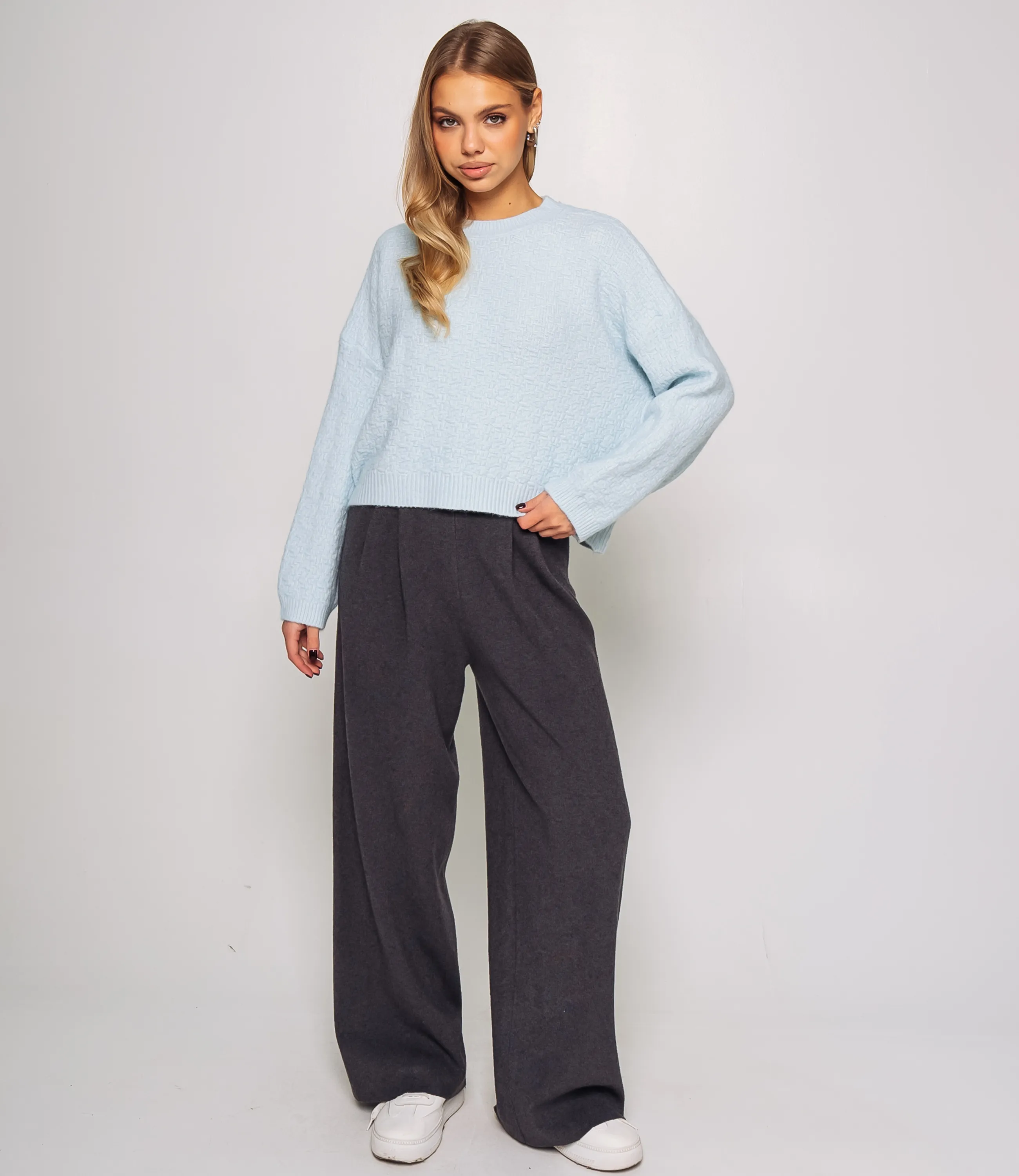 Джемпер #КТ6137, голубой - фото 4