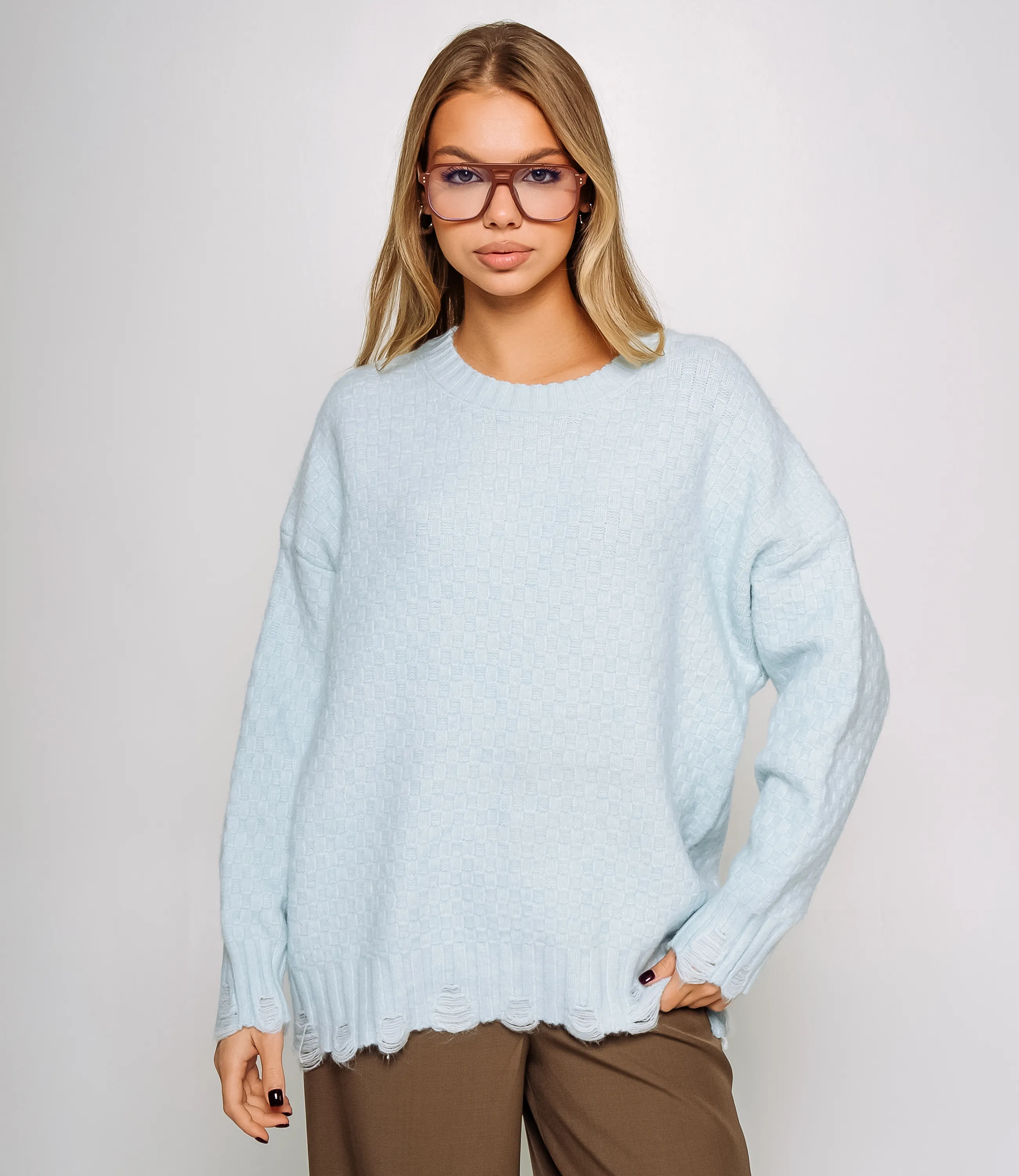 Джемпер #КТ6138 (1), голубой