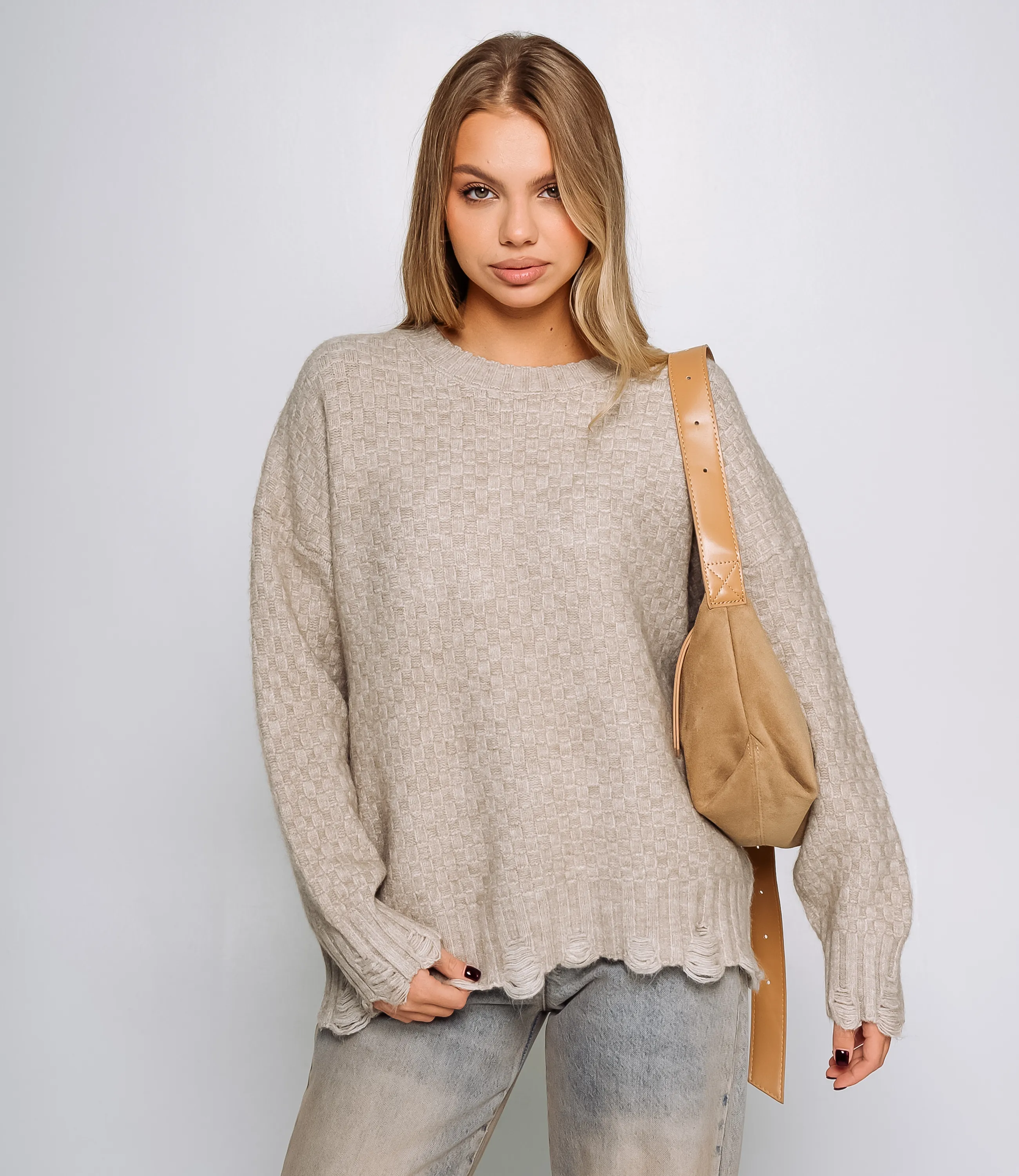 Джемпер #КТ6138 (1), бежевый