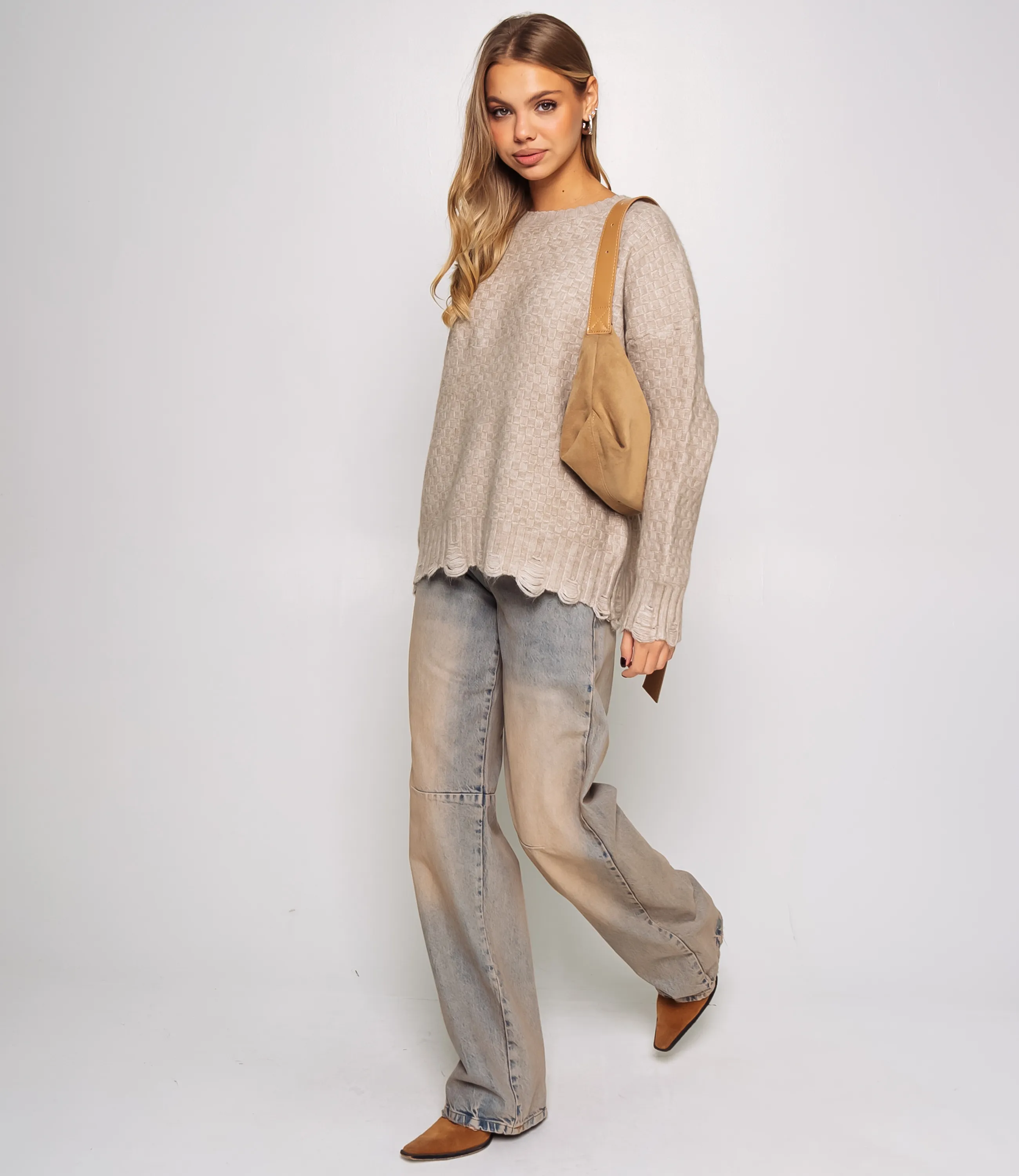 Джемпер #КТ6138 (1), бежевый - фото 4