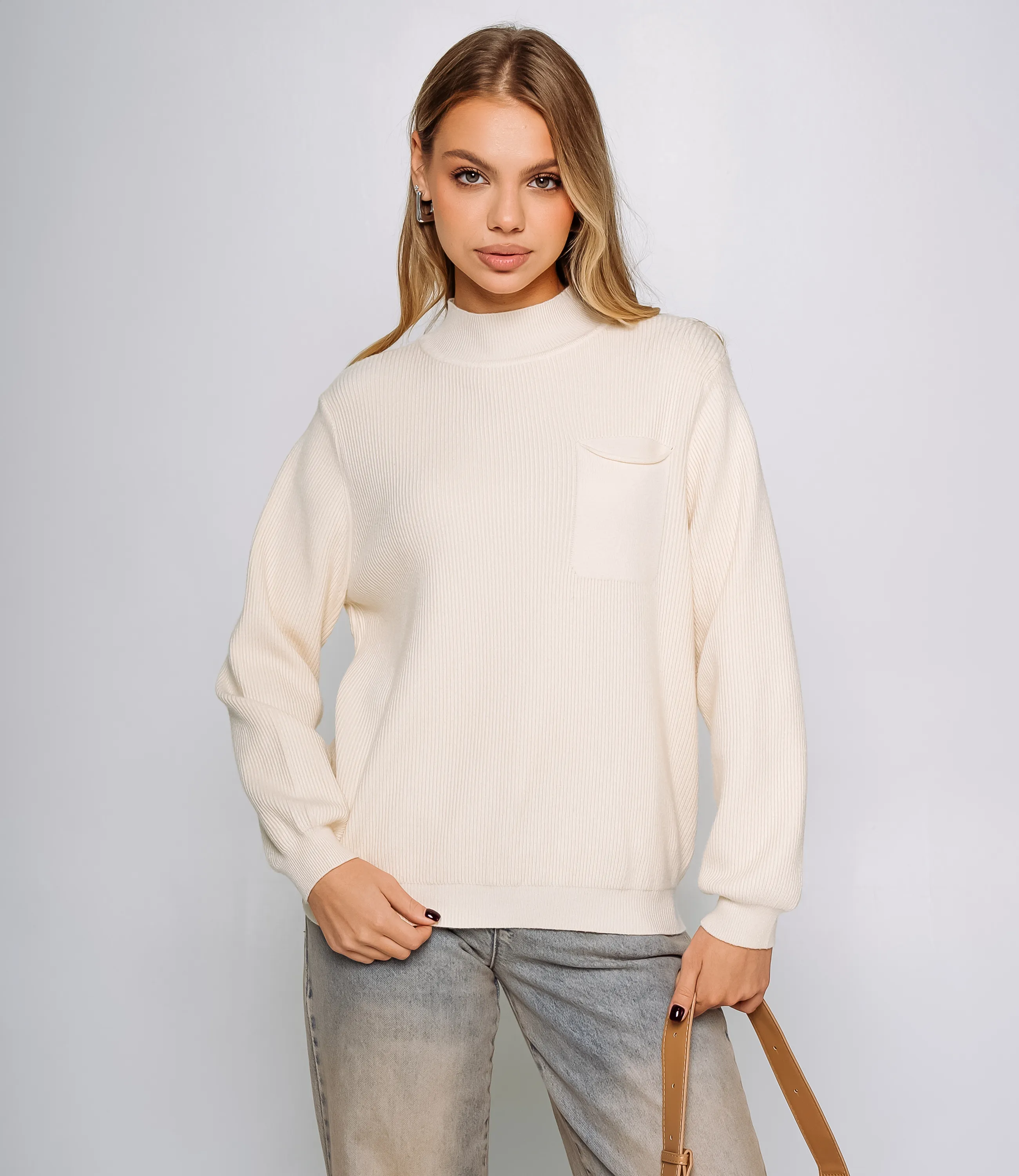 Джемпер #КТ24062, кремовый - фото 1