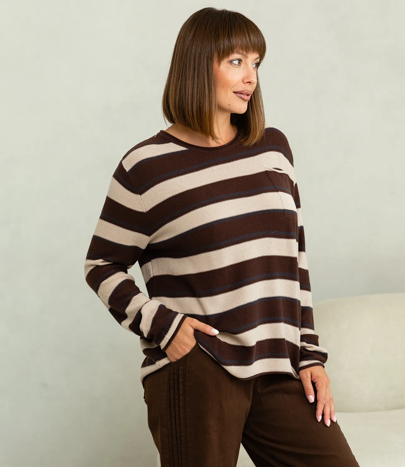 Джемпер #КТ3010, шоколадный - фото 2