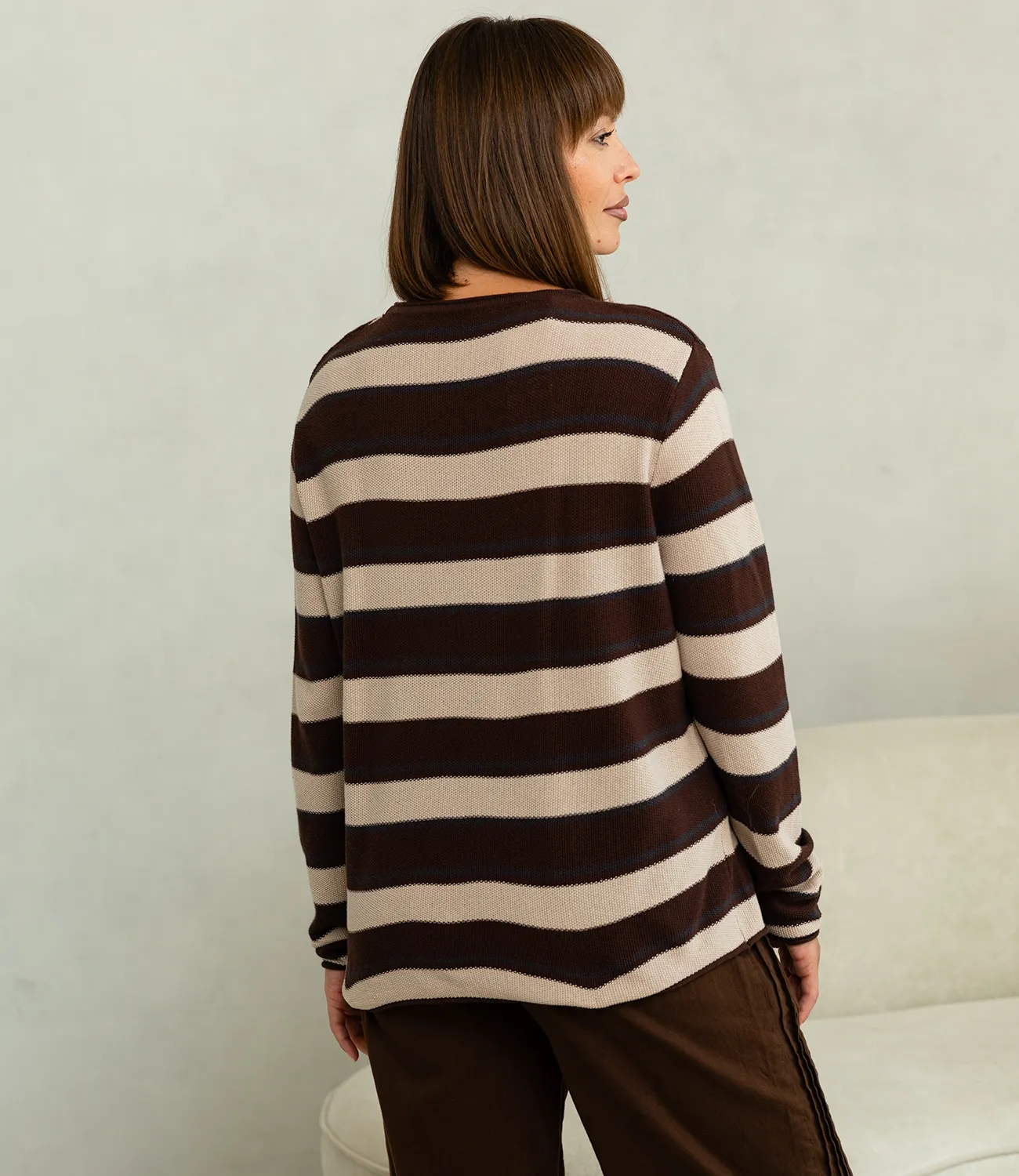 Джемпер #КТ3010, шоколадный - фото 3