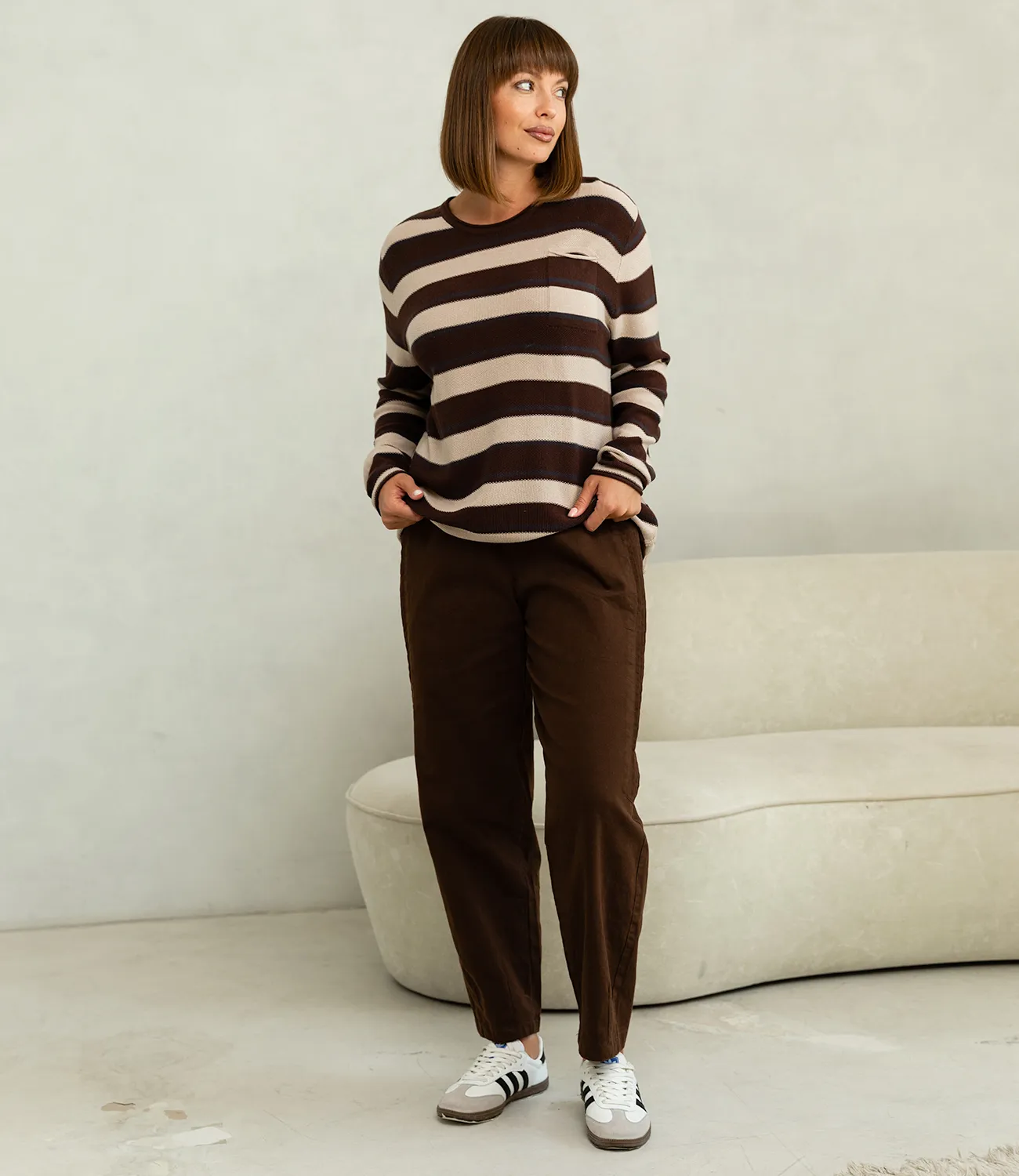 Джемпер #КТ3010, шоколадный - фото 4