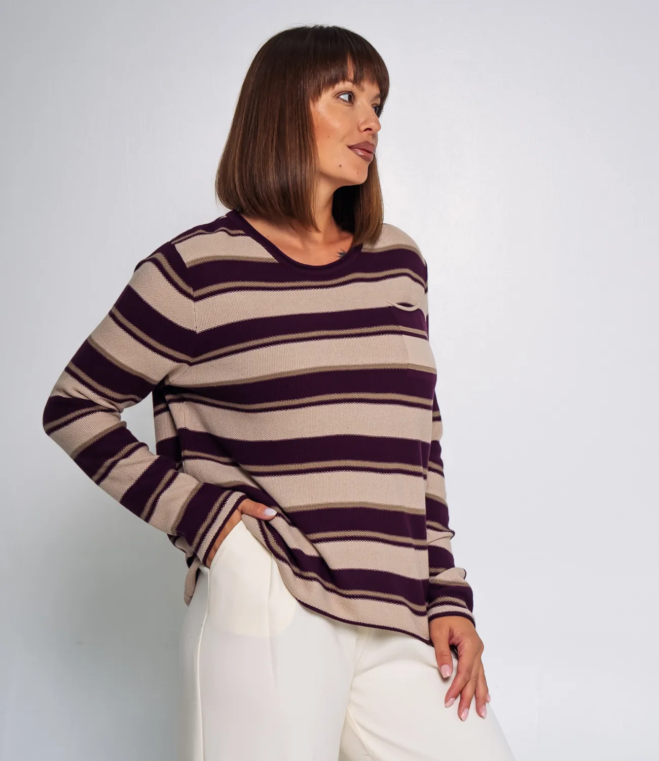 Джемпер #КТ3010, фиолетовый - фото 2