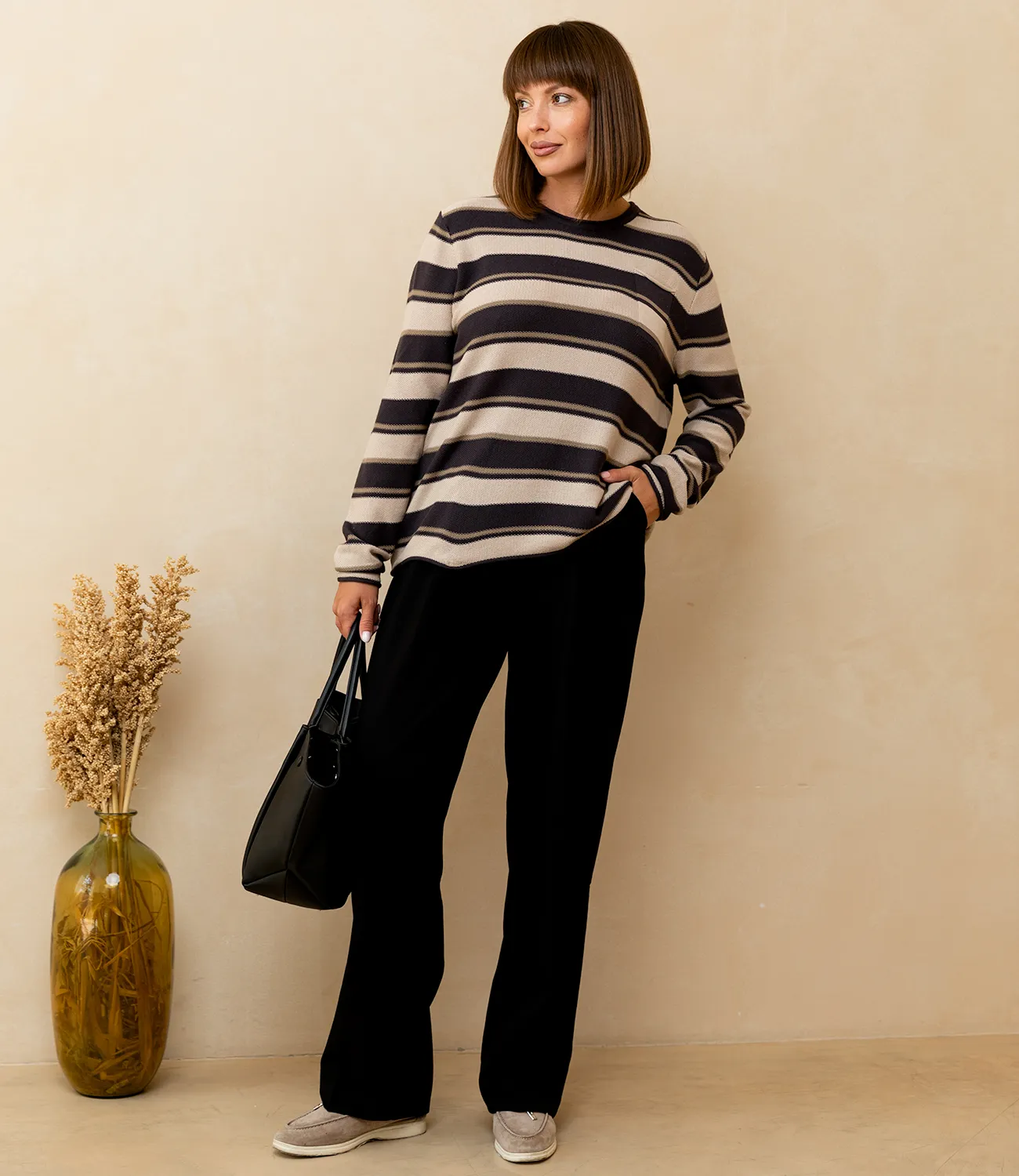 Джемпер #КТ3010, чёрный - фото 4