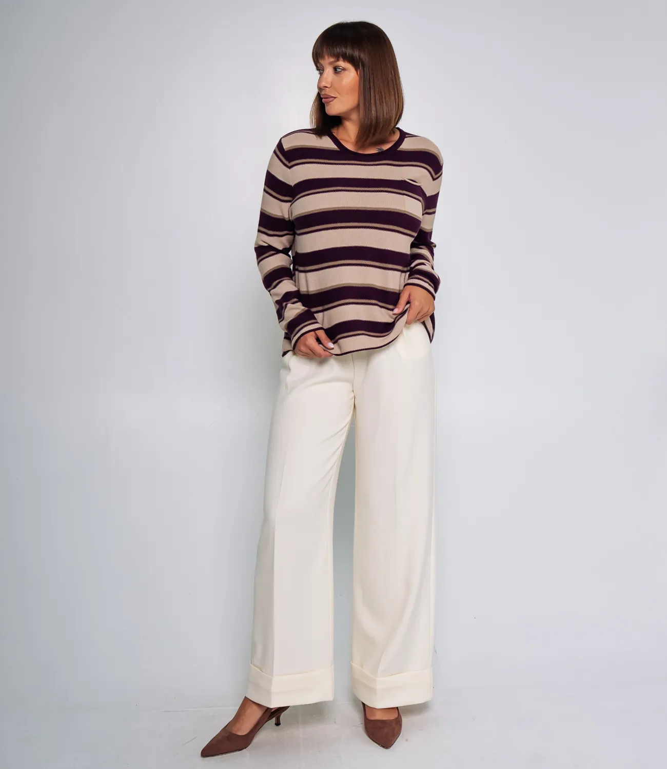 Джемпер #КТ3010, фиолетовый - фото 4