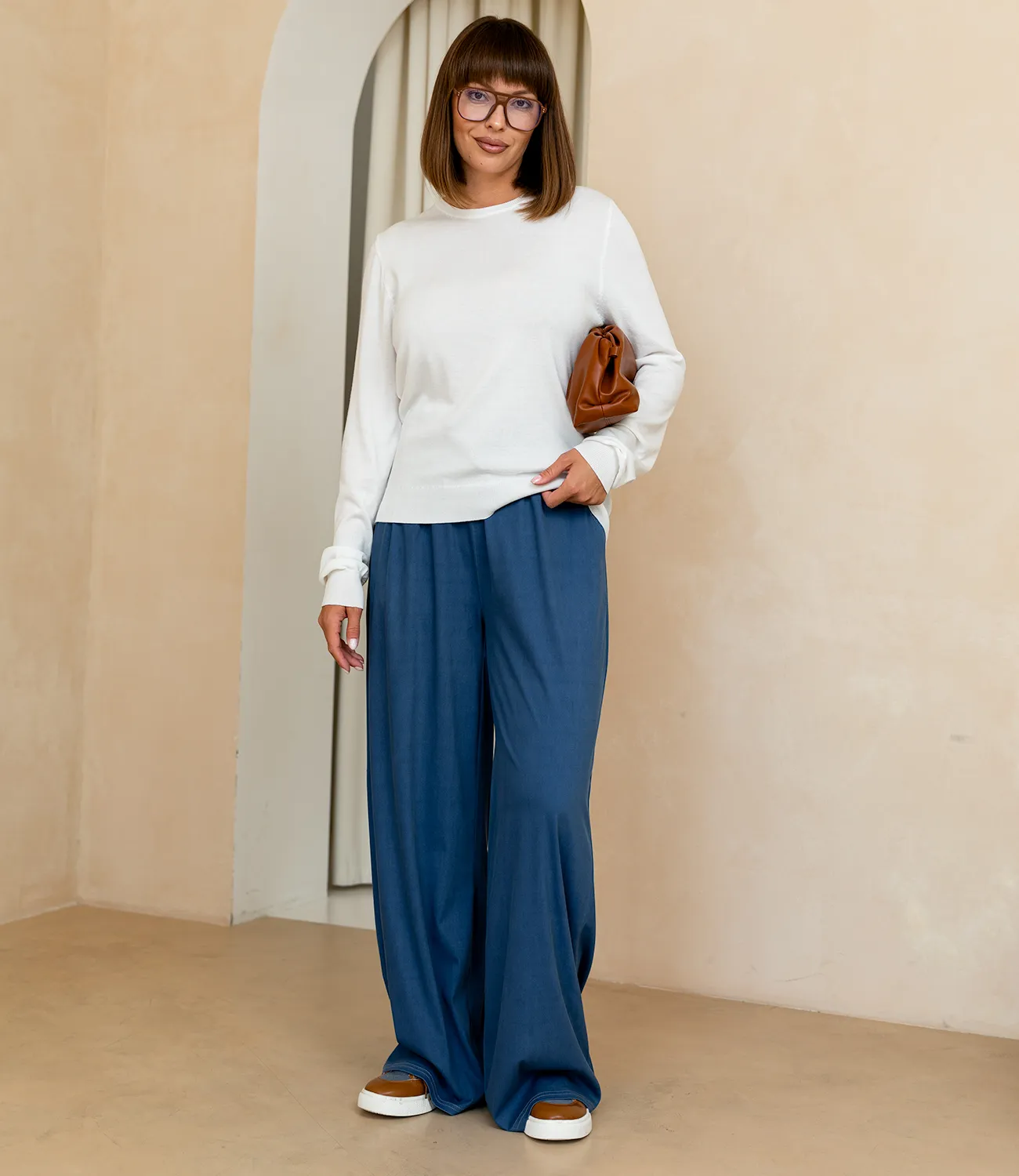 Джемпер #ОКТ125002, белый - фото 4