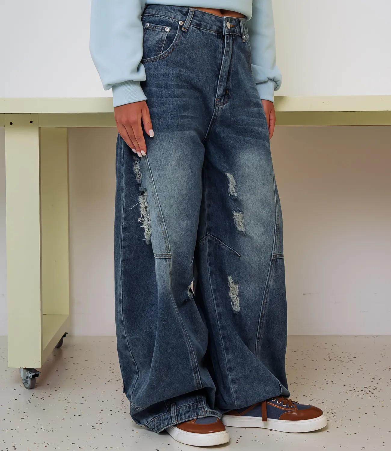 Джинсы #КТ3889, синий - фото 3