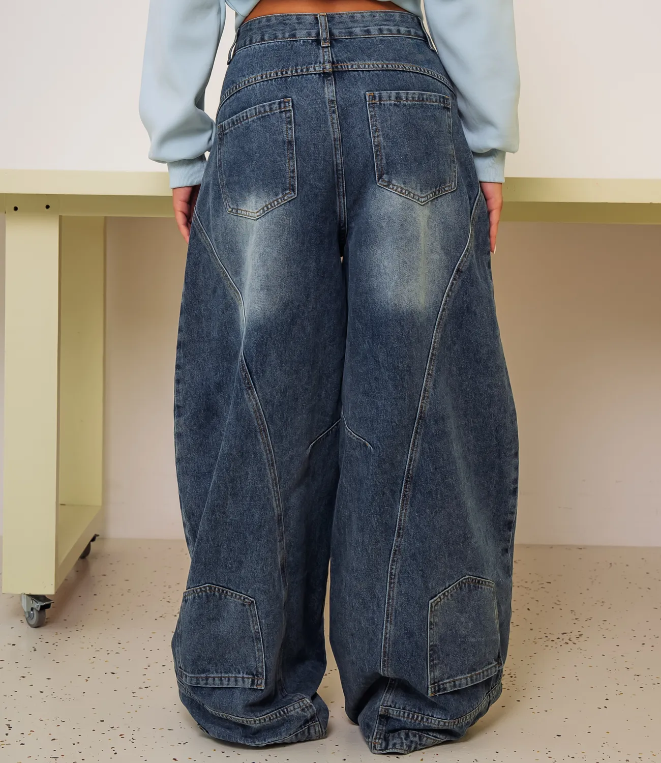 Джинсы #КТ3889, синий - фото 4