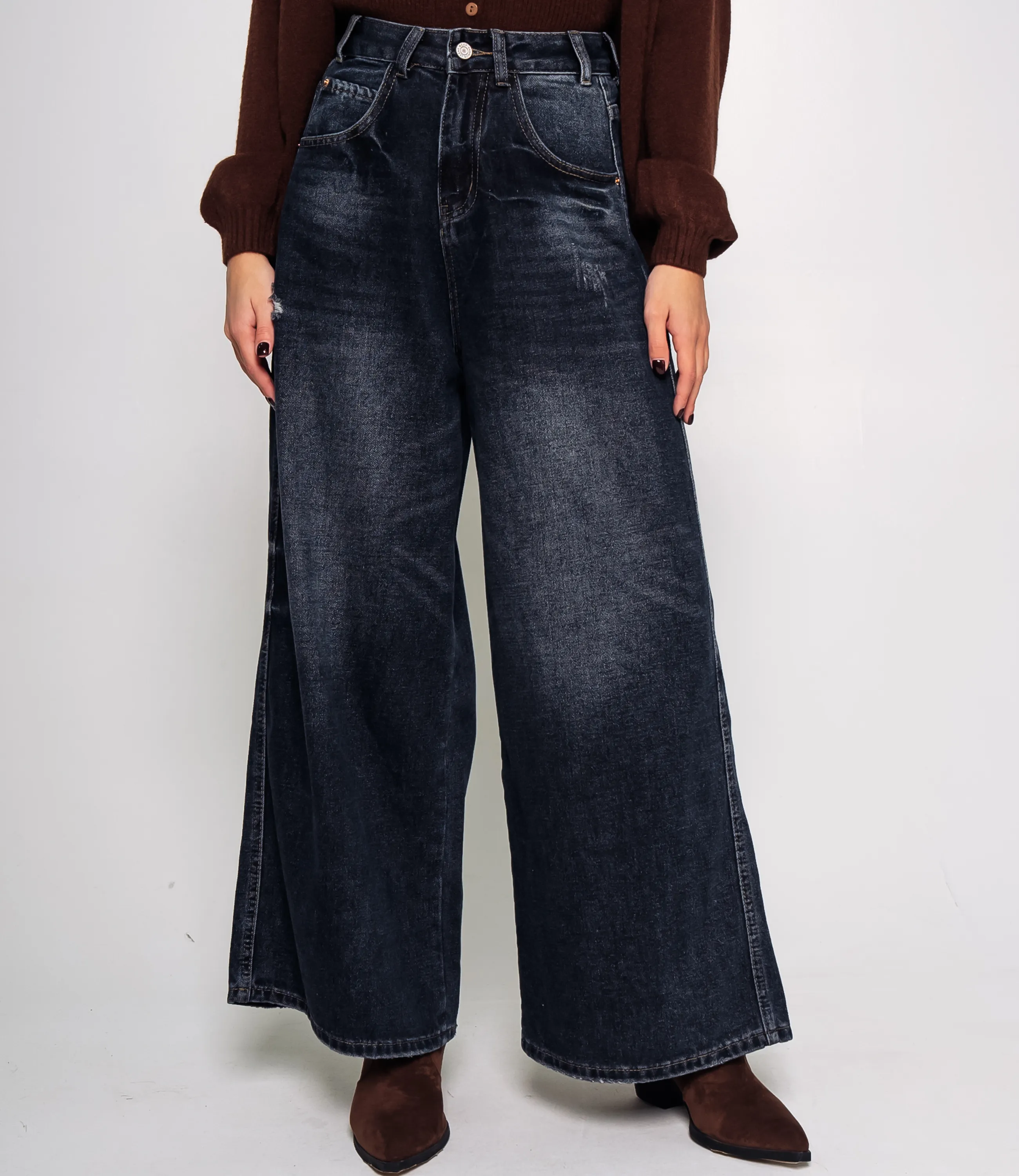 Джинсы #КТ5206 (2), тёмно-синий - фото 2