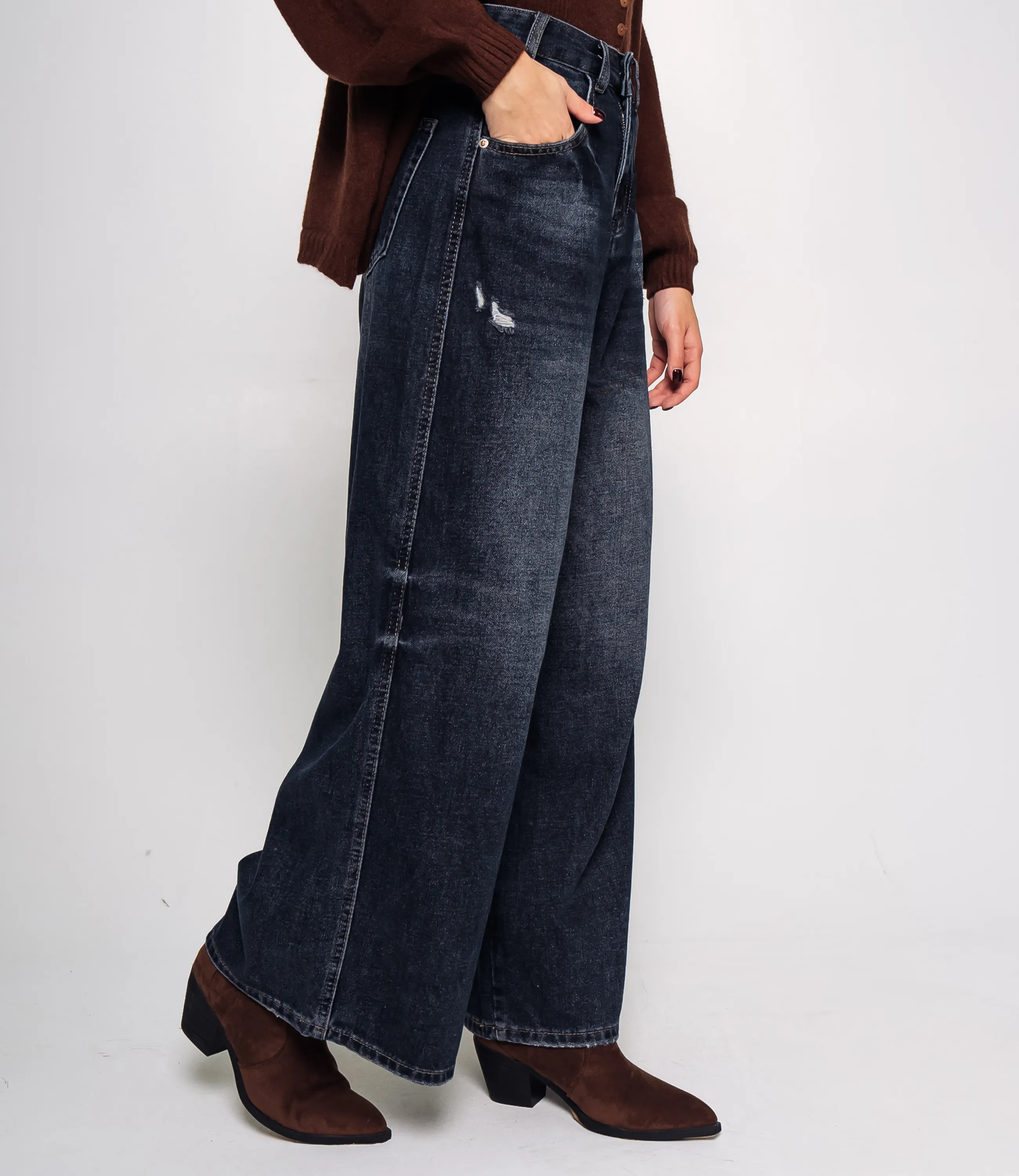 Джинсы #КТ5206 (2), тёмно-синий - фото 3