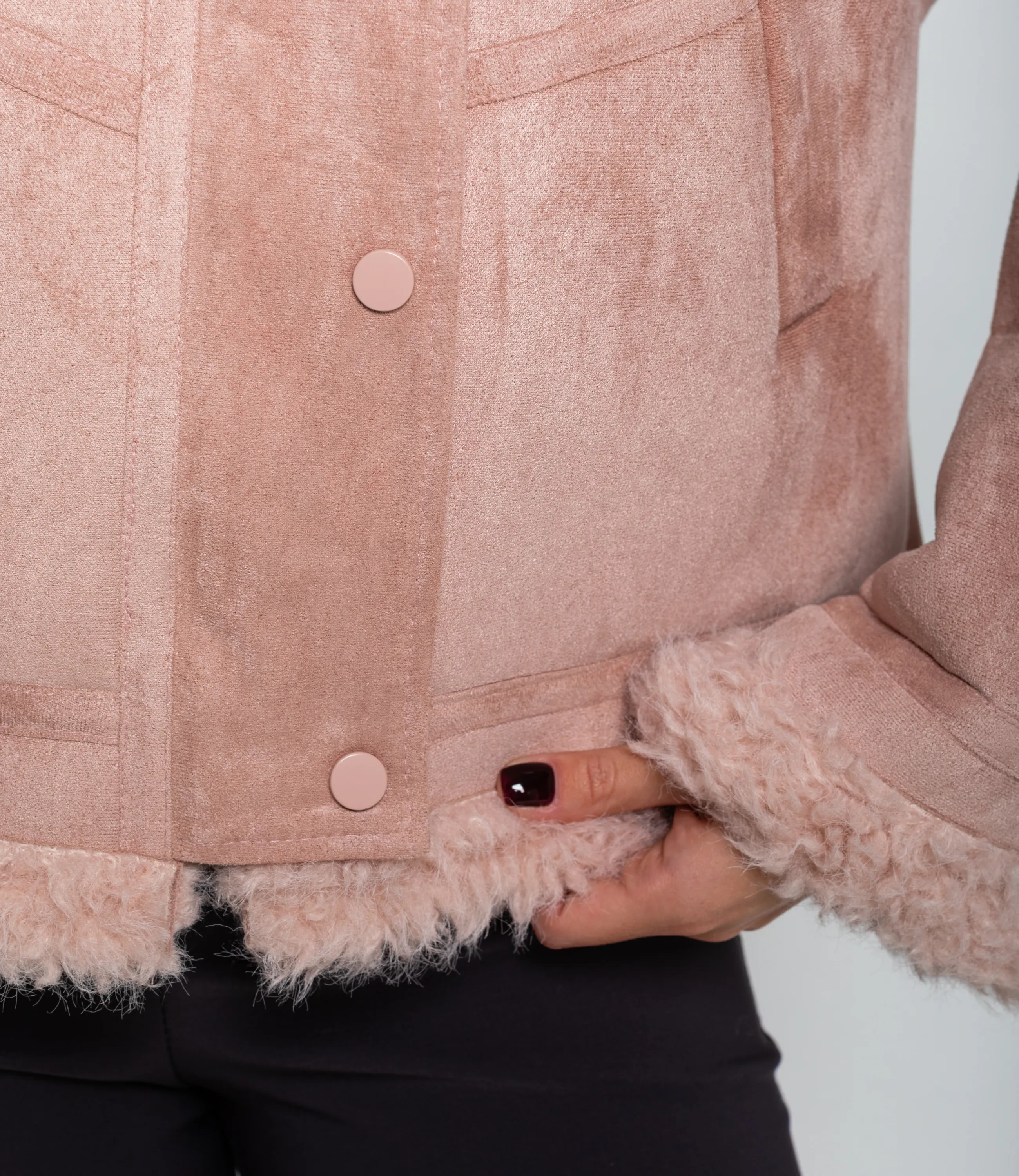 Дублёнка #КТ7580 (1), пудровый - фото 5