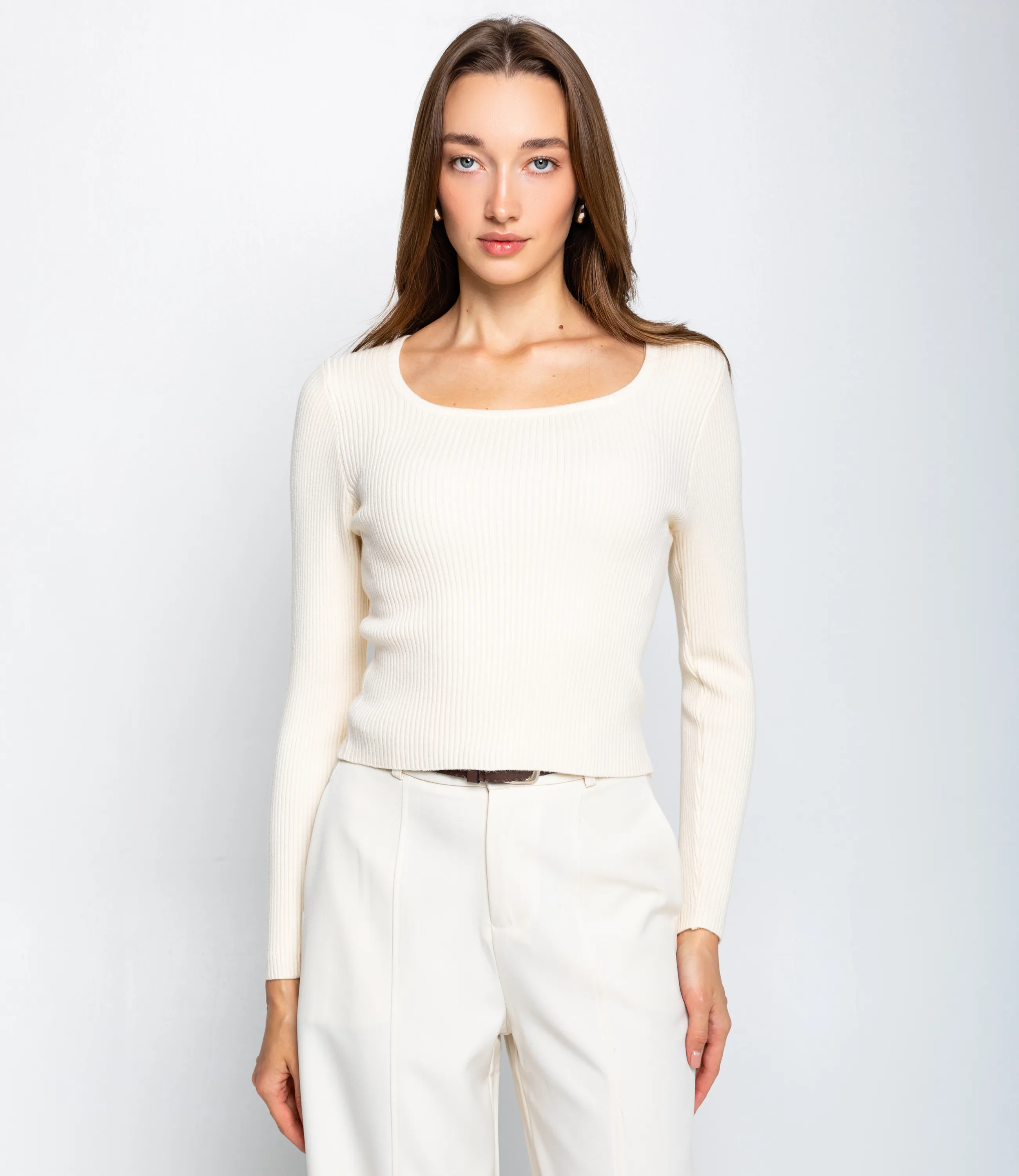 Джемпер #КТ6999 (1), кремовый - фото 1