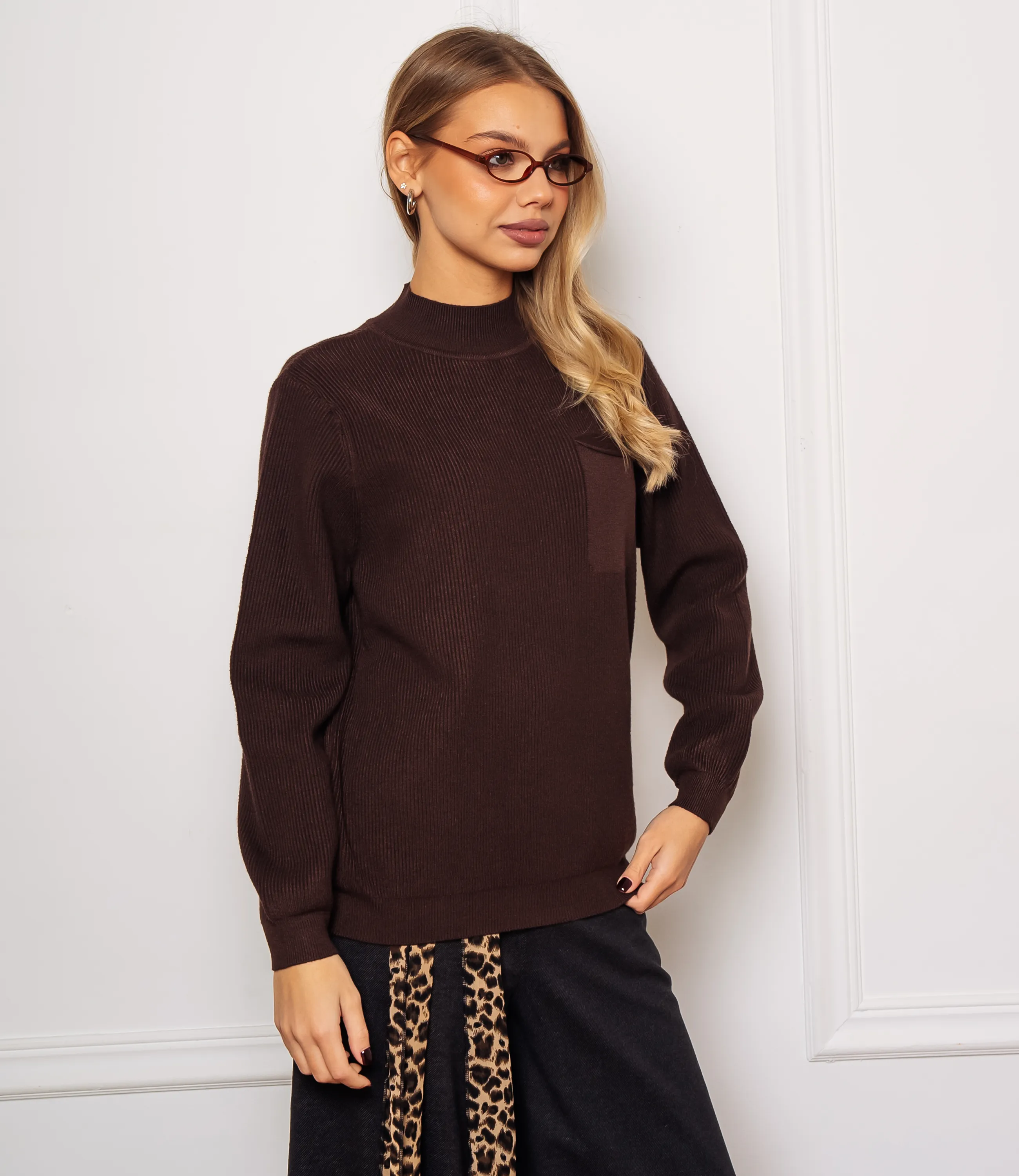 Джемпер #КТ24062, шоколадный - фото 2