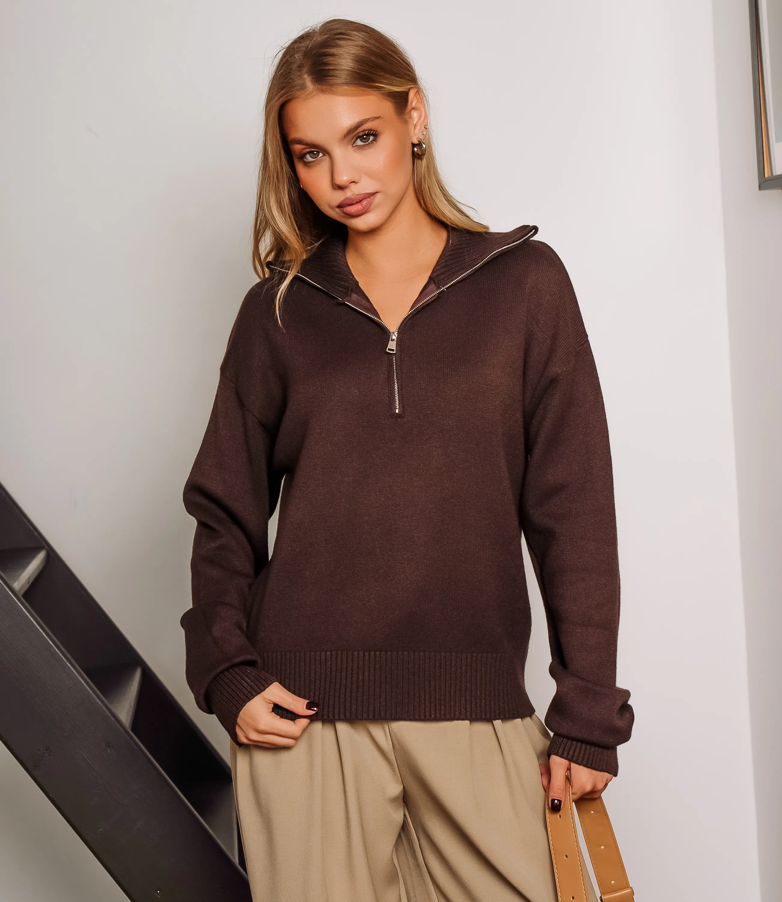 Джемпер #КТ888 (7), шоколадный - фото 1