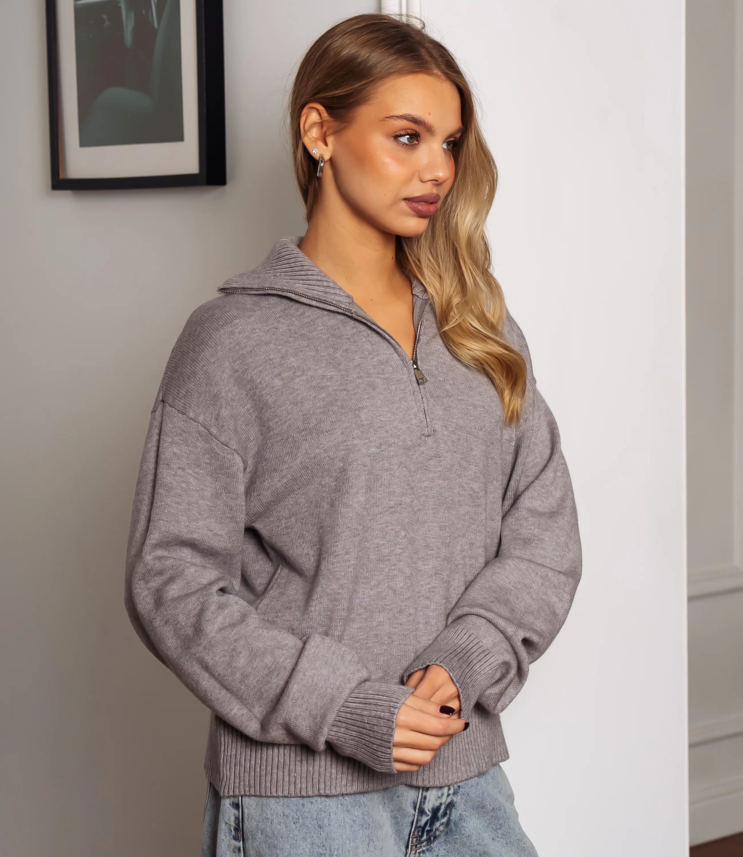 Джемпер #КТ888 (7), серый - фото 2