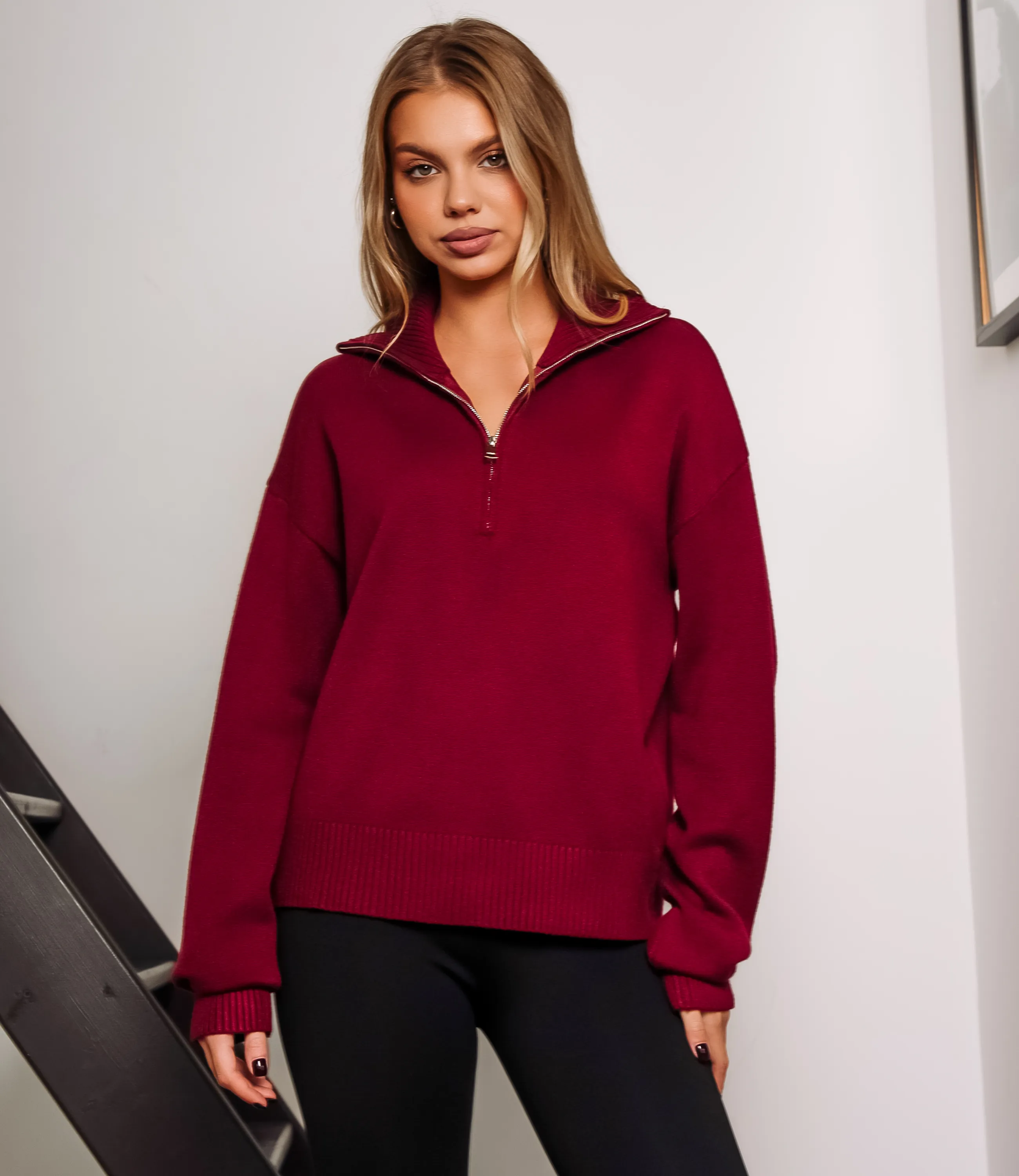 Джемпер #КТ888 (7), бордовый - фото 1