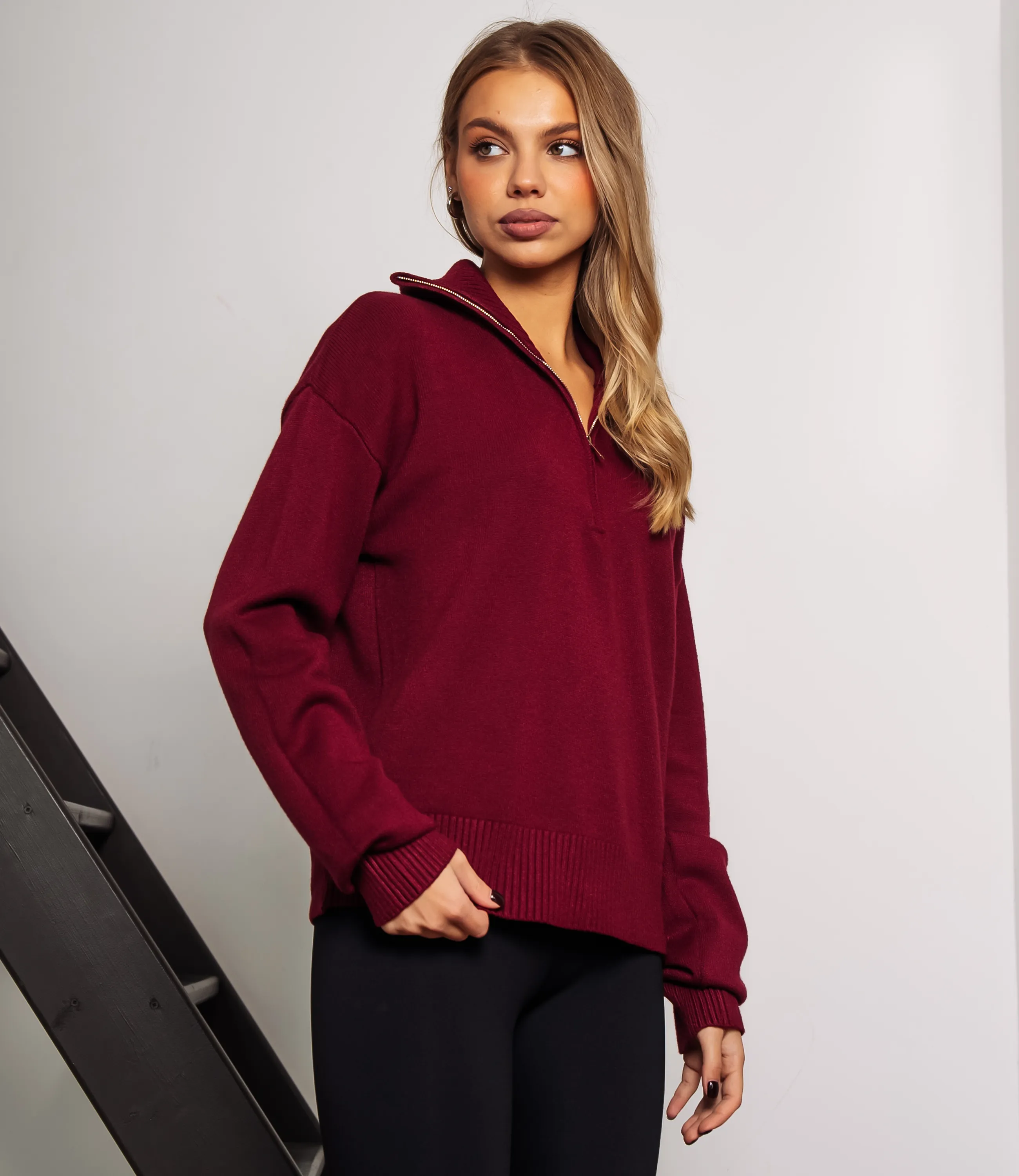 Джемпер #КТ888 (7), бордовый - фото 2