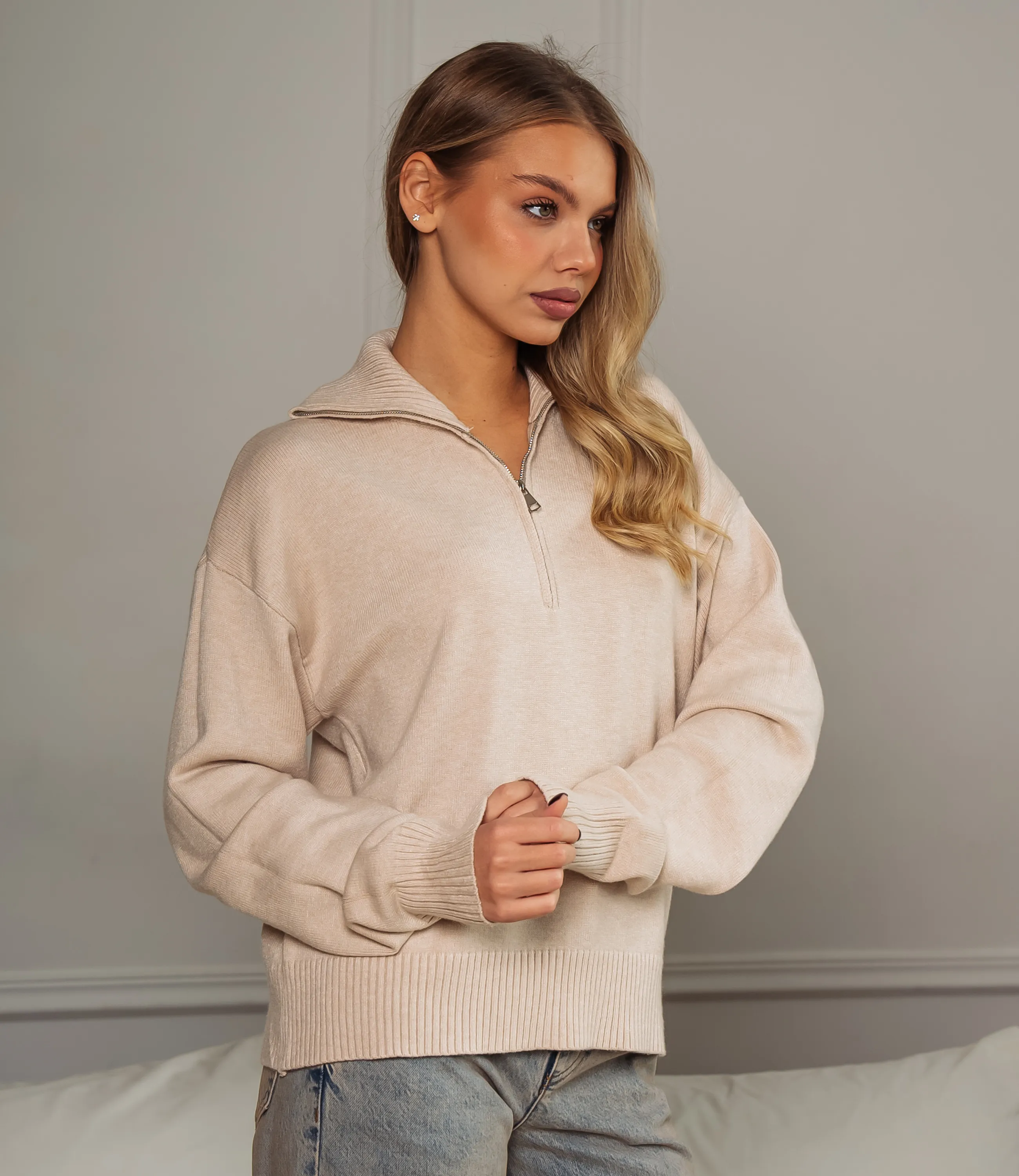 Джемпер #КТ888 (7), бежевый - фото 2