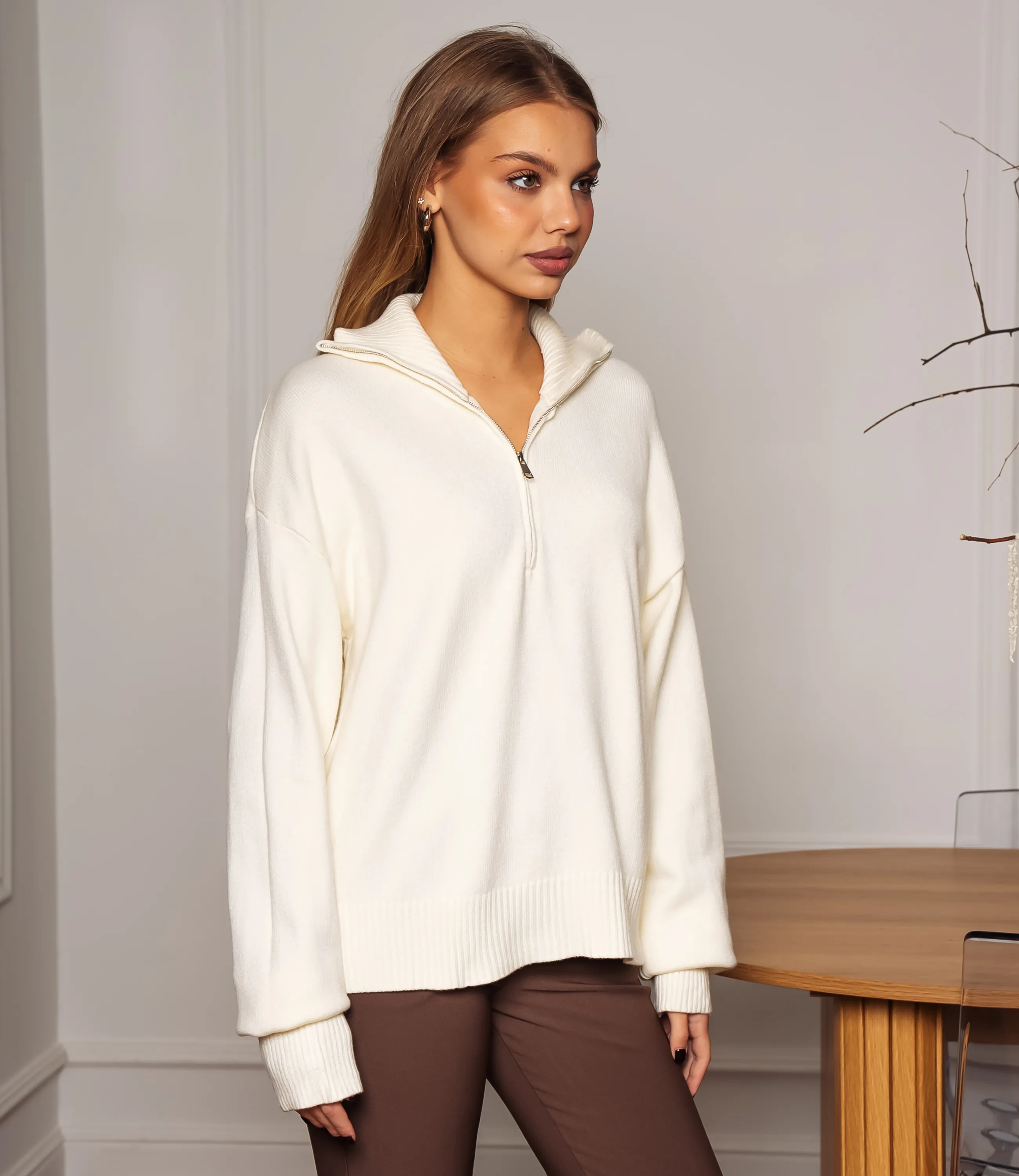 Джемпер #КТ888 (7), кремовый - фото 2