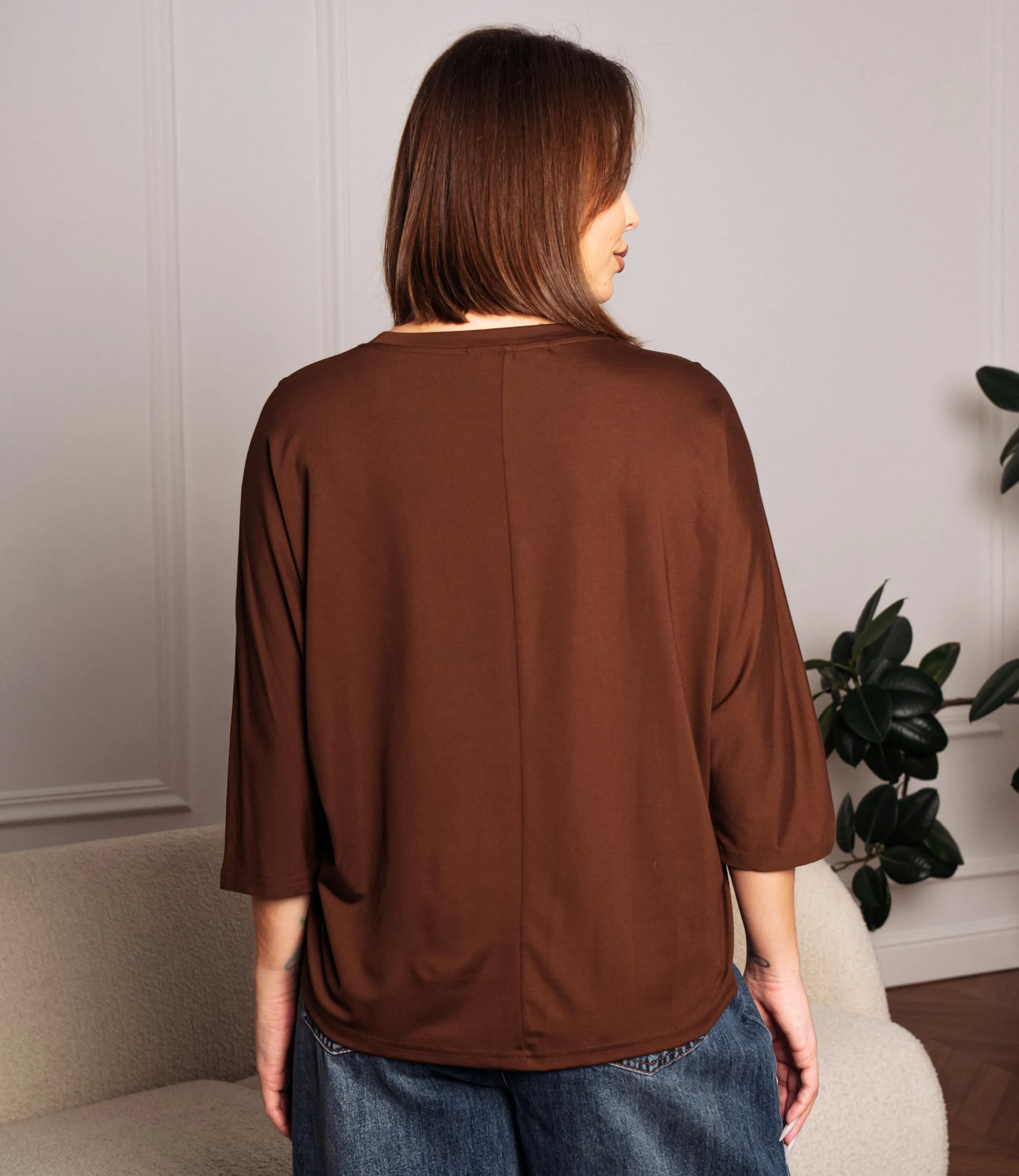 Футболка #КТ2617 (1), шоколадный - фото 3